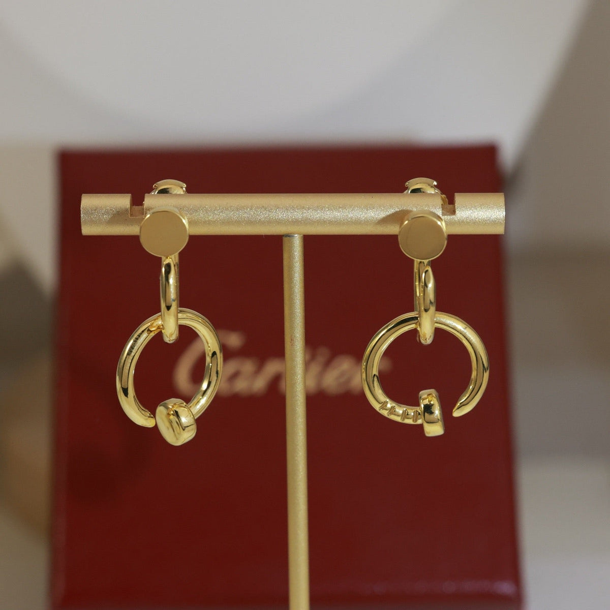 Cartier-Style Nail Stud Earrings