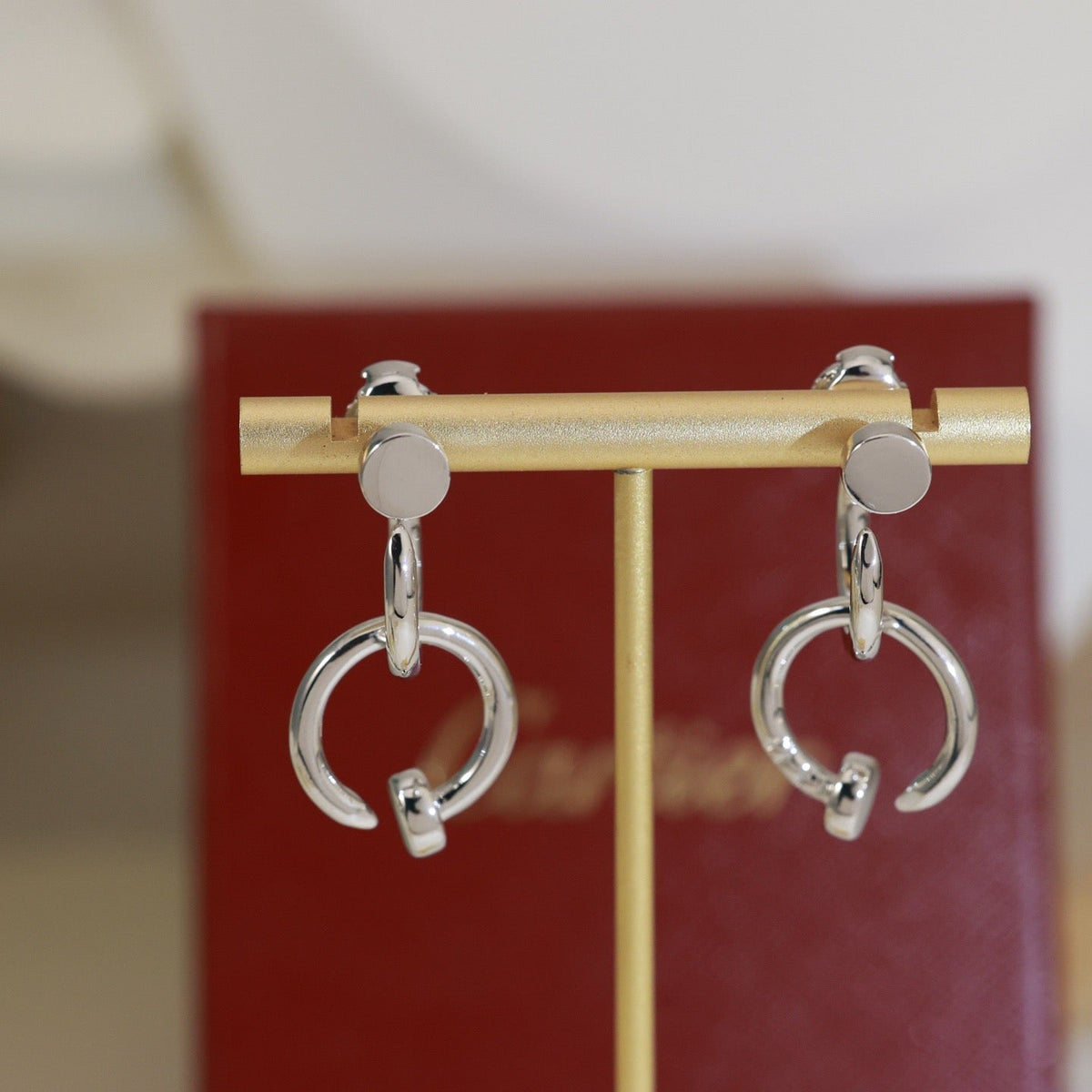 Cartier-Style Nail Stud Earrings