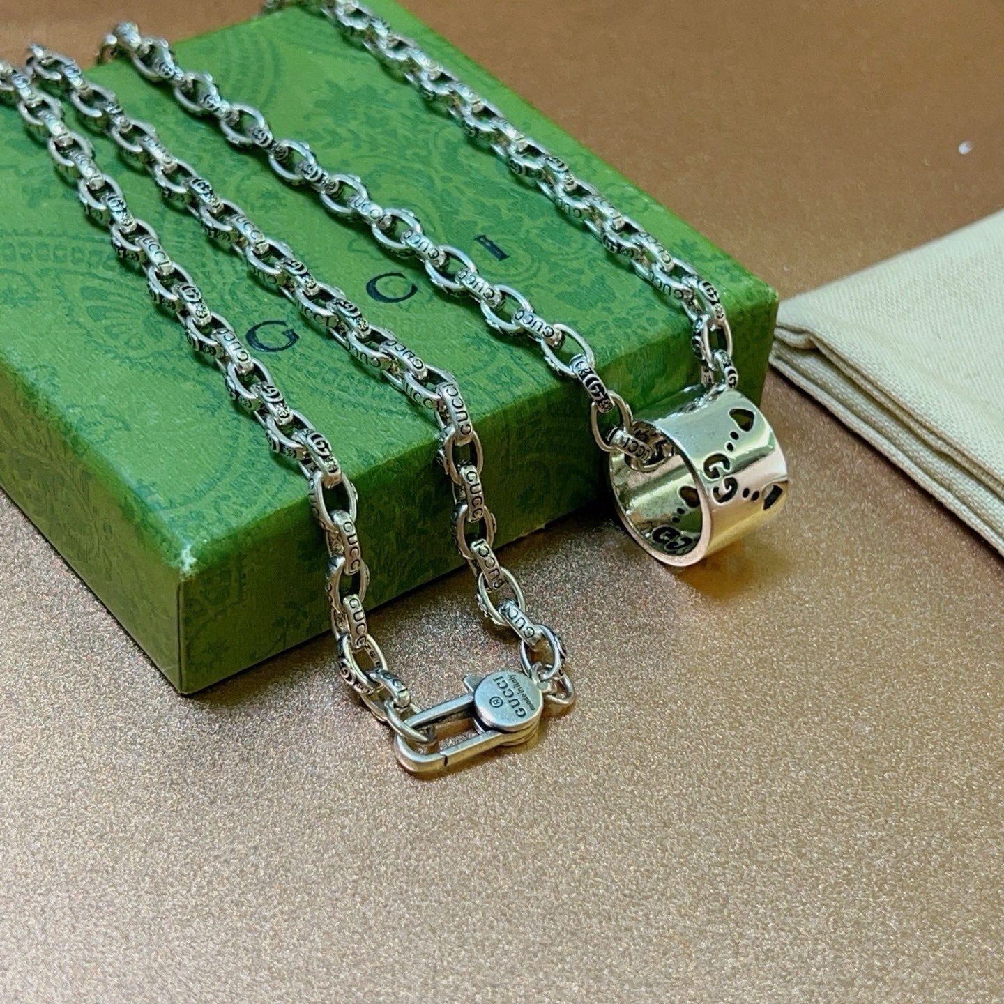 Gucci Vintage Double G Necklace