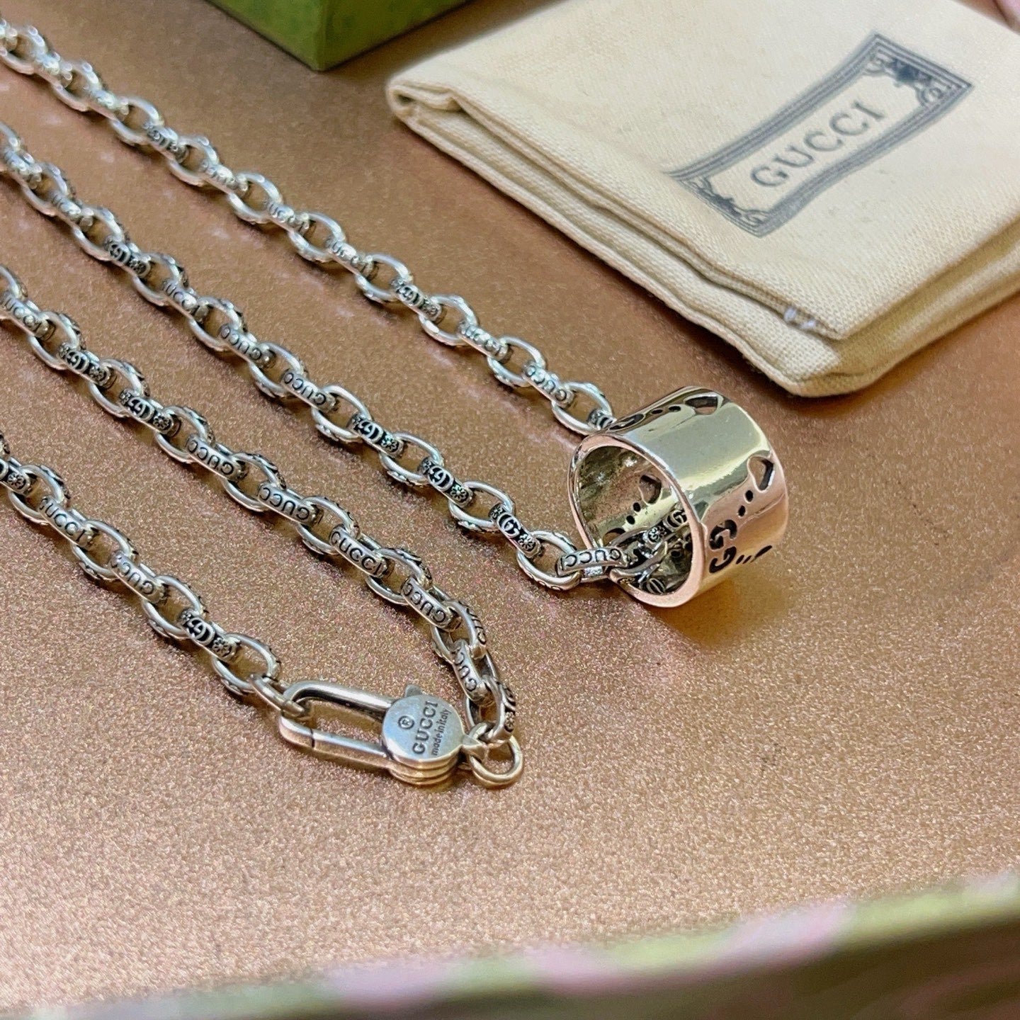Gucci Vintage Double G Necklace