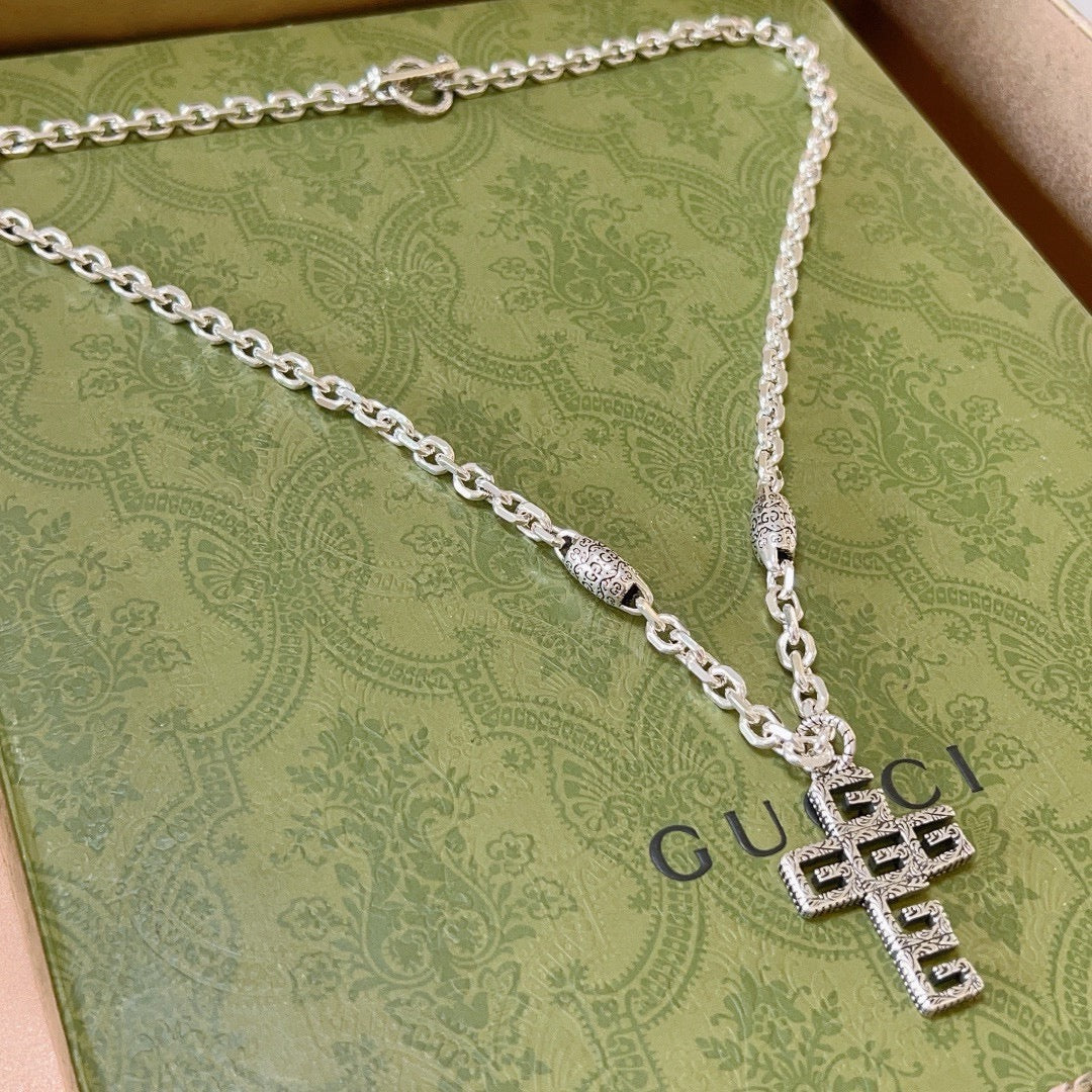Gucci Vintage Double G Necklace