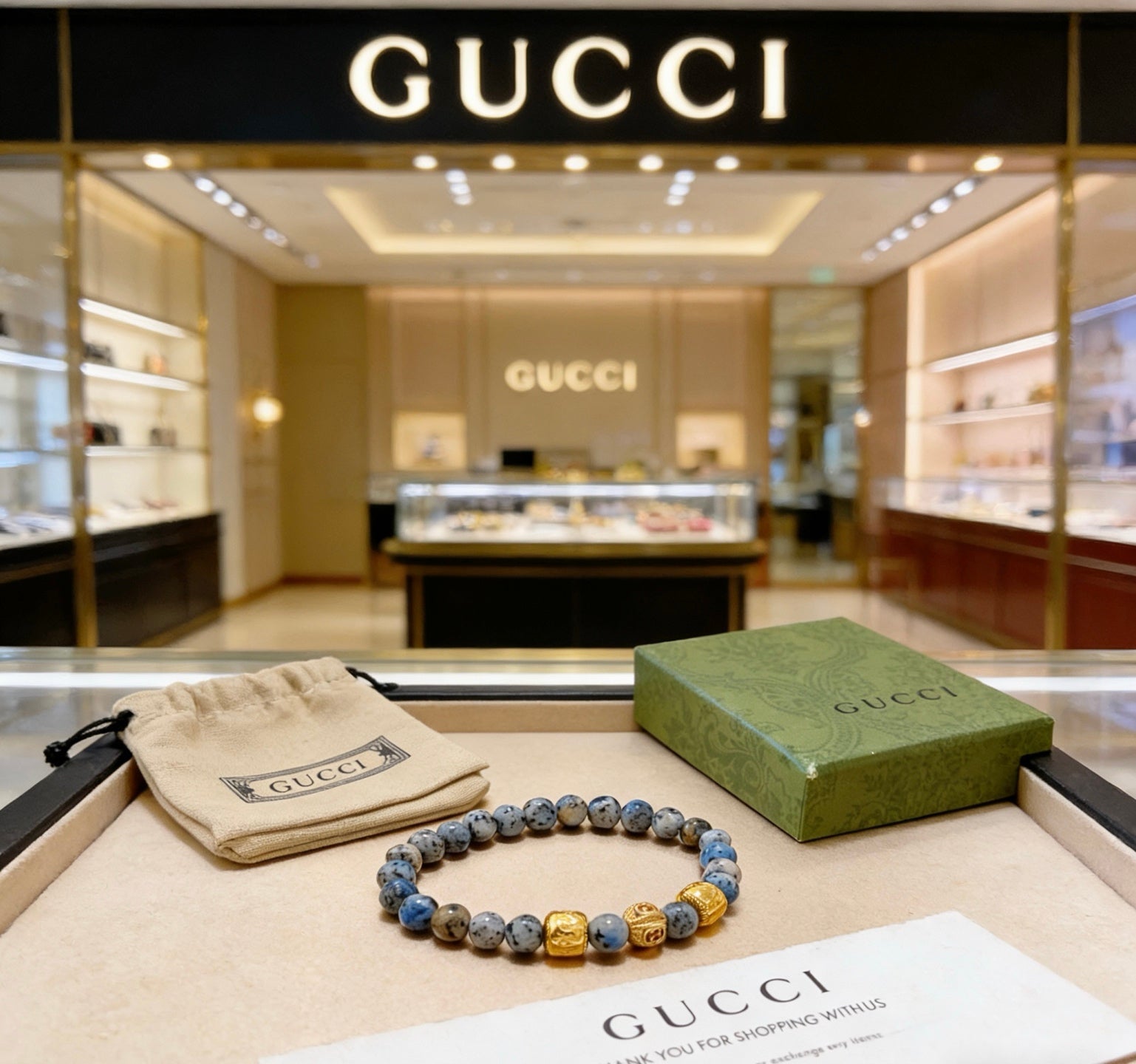 Gucci Vintage Double G Bracelet