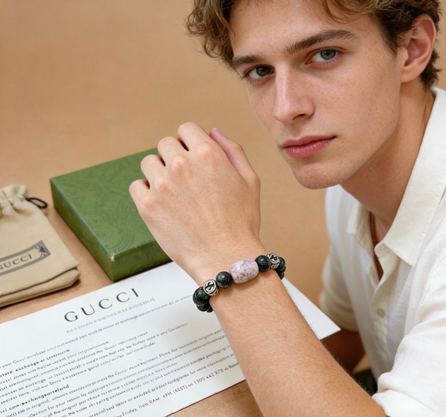 Gucci Vintage Double G Bracelet