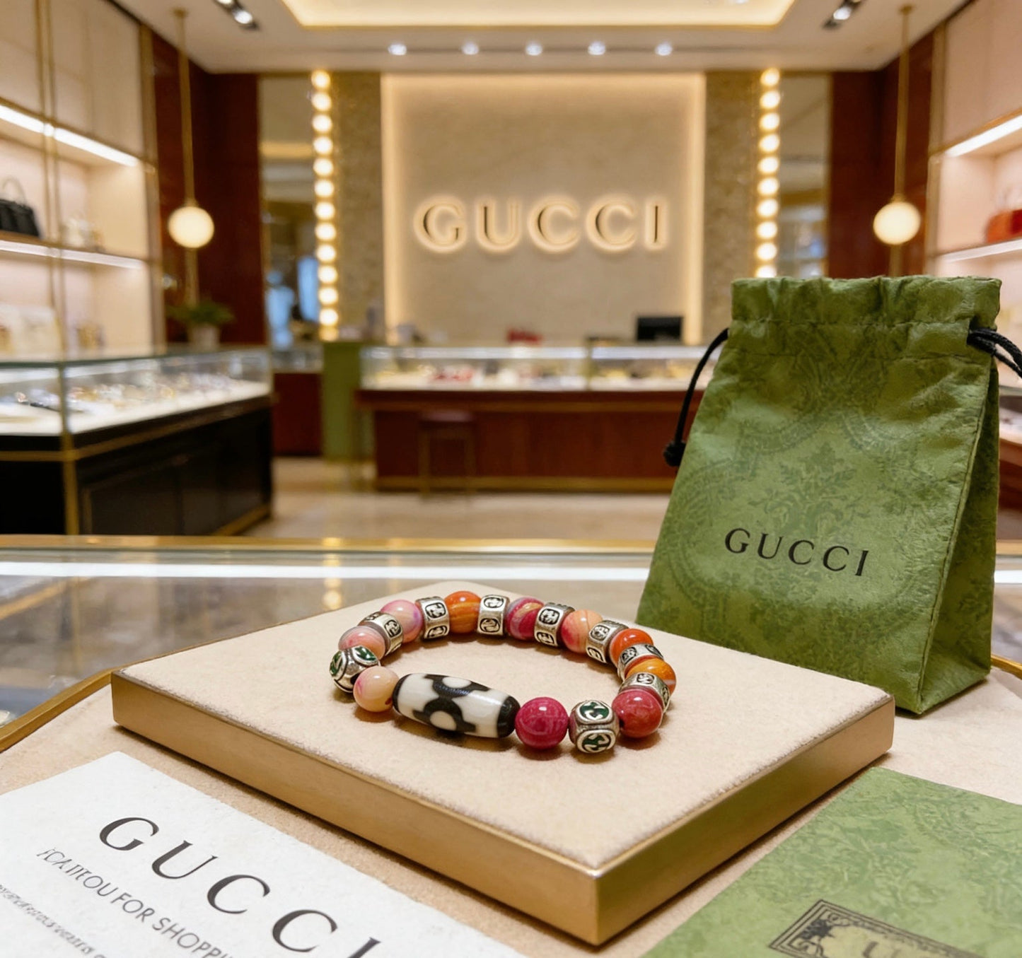 Gucci Vintage Double G Bracelet