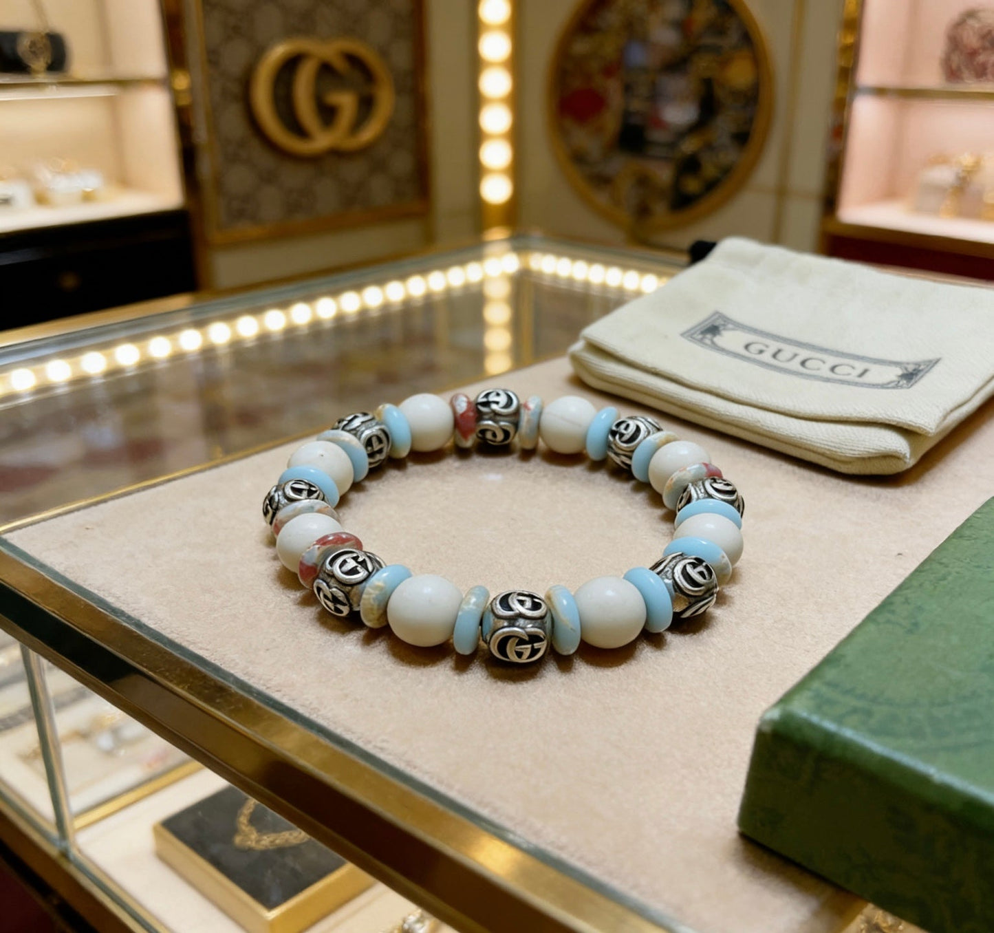 Gucci Vintage Double G Bracelet