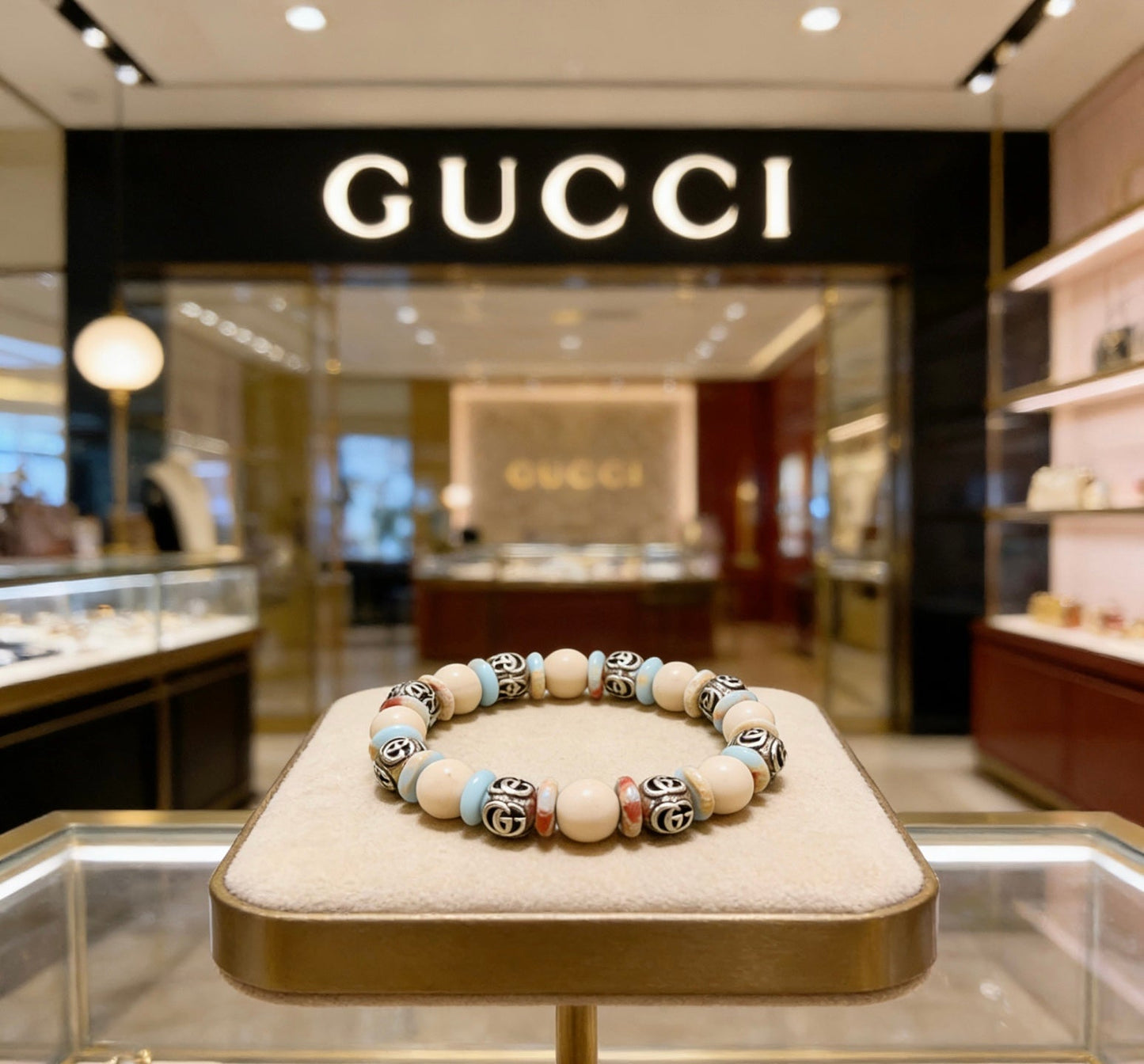 Gucci Vintage Double G Bracelet