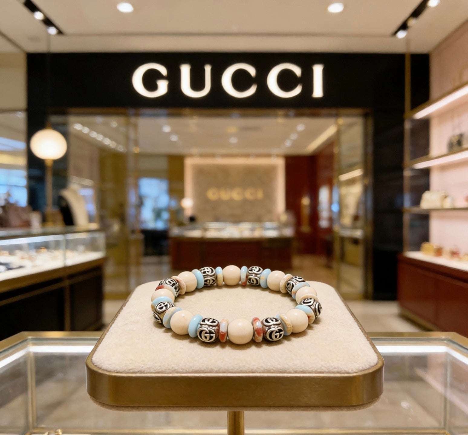 Gucci Vintage Double G Bracelet