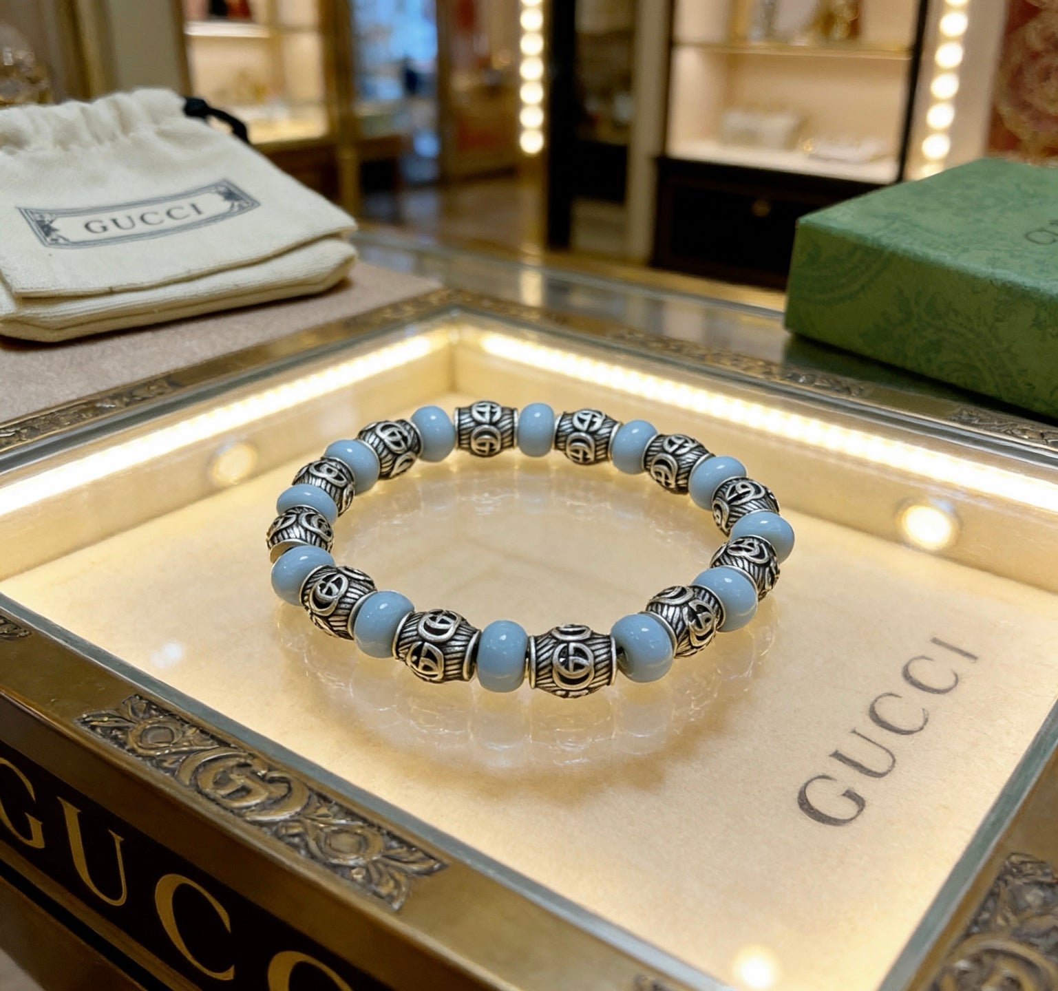 Gucci Vintage Double G Bracelet