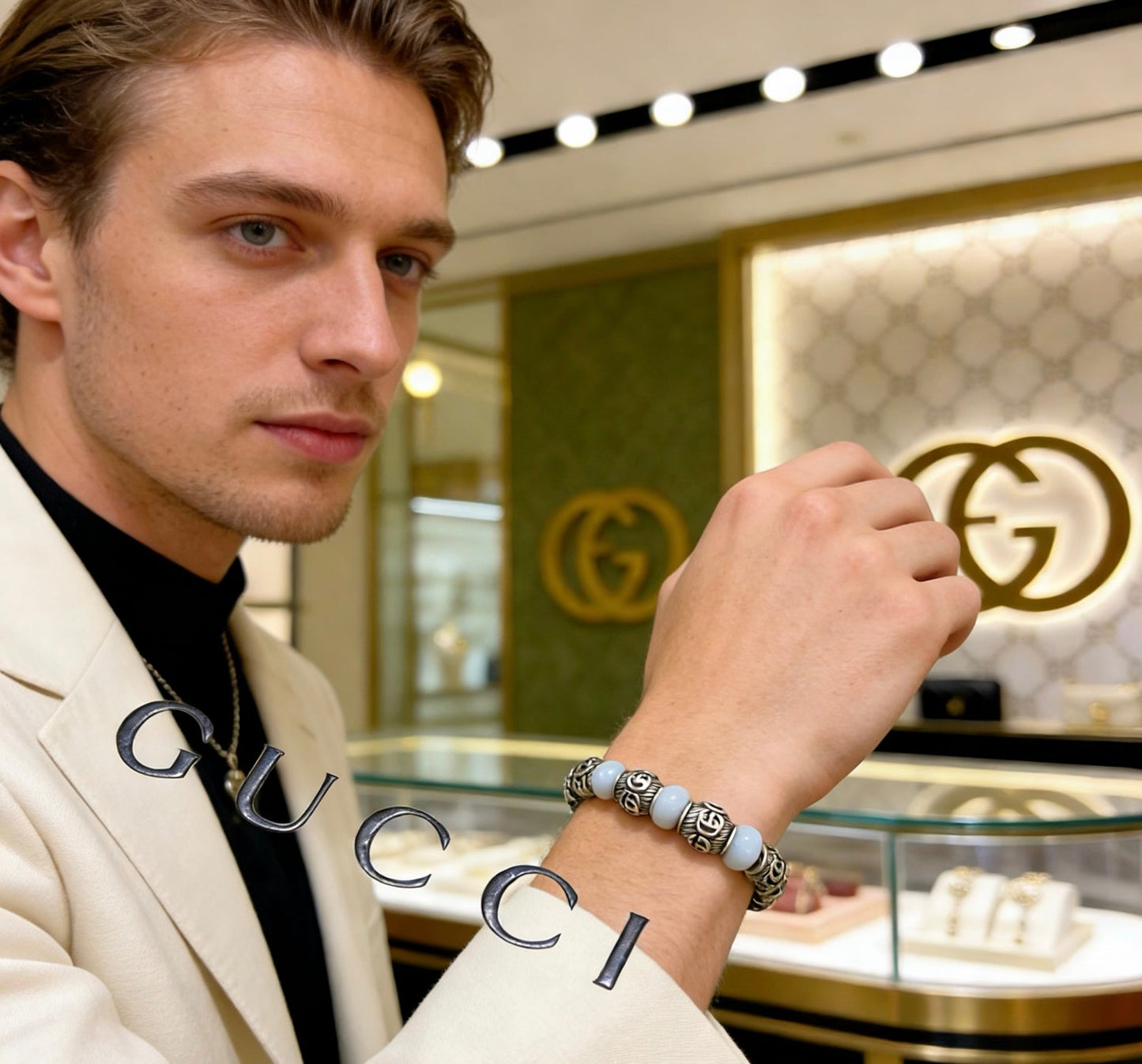 Gucci Vintage Double G Bracelet