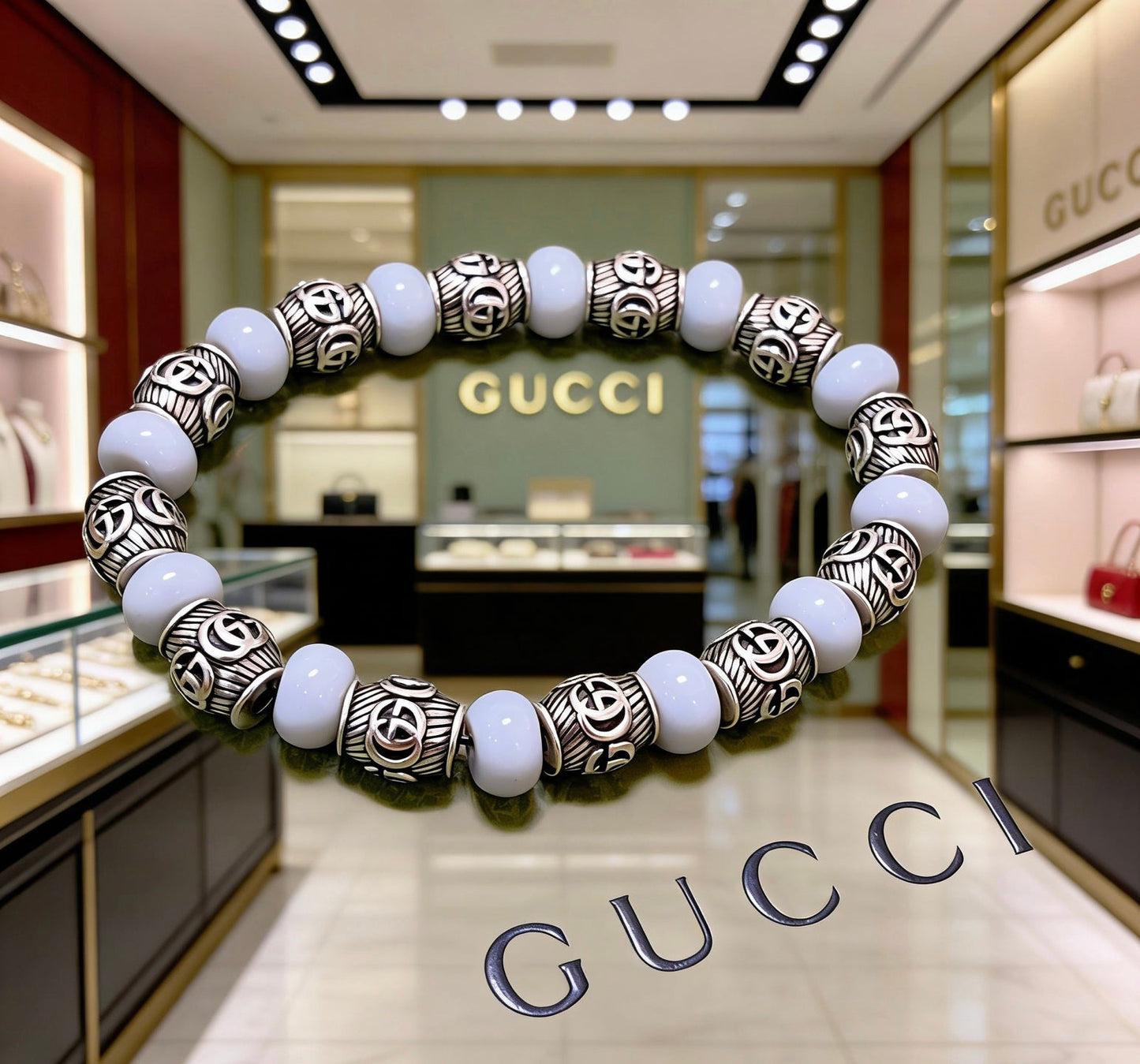 Gucci Vintage Double G Bracelet