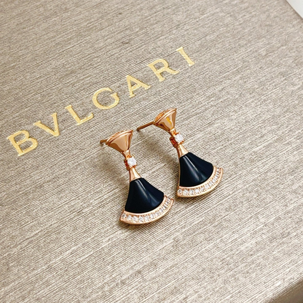 BVLGARI Divas' Dream Earrings with Brass Detailing