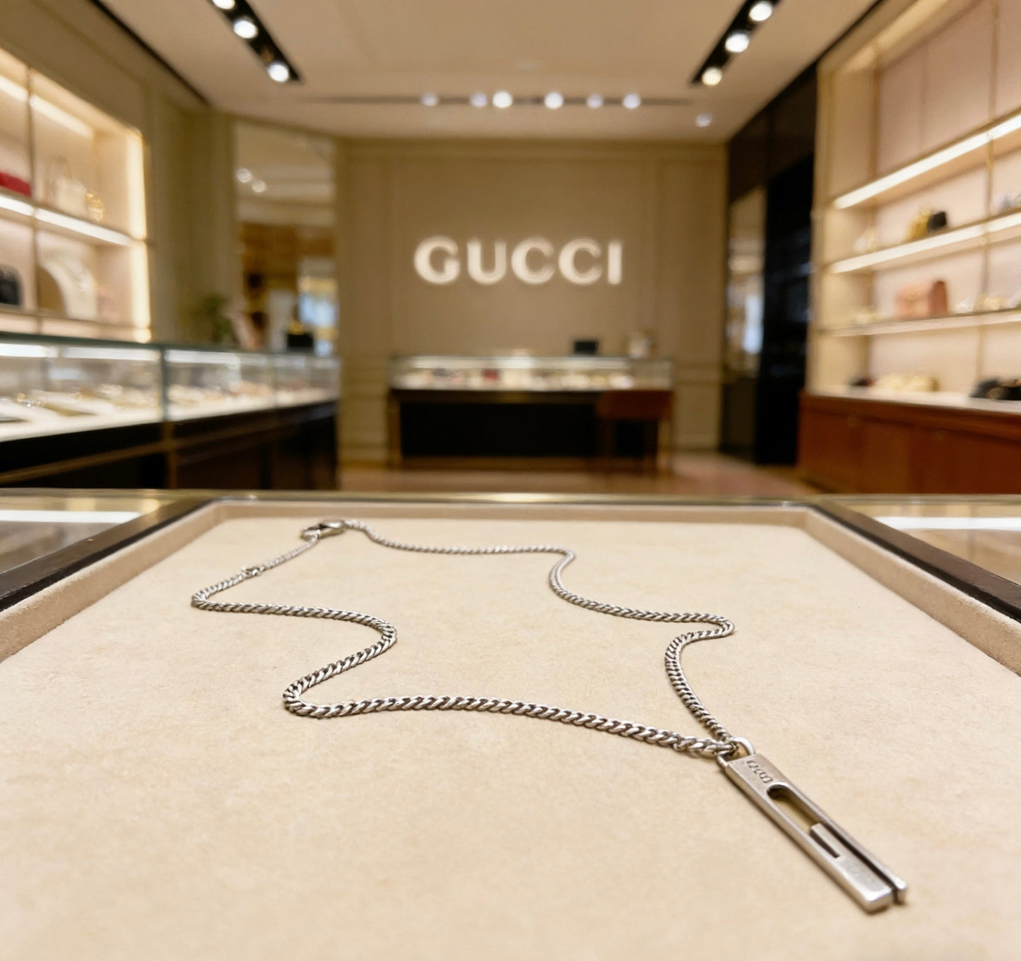 Gucci Vintage Double G Necklace