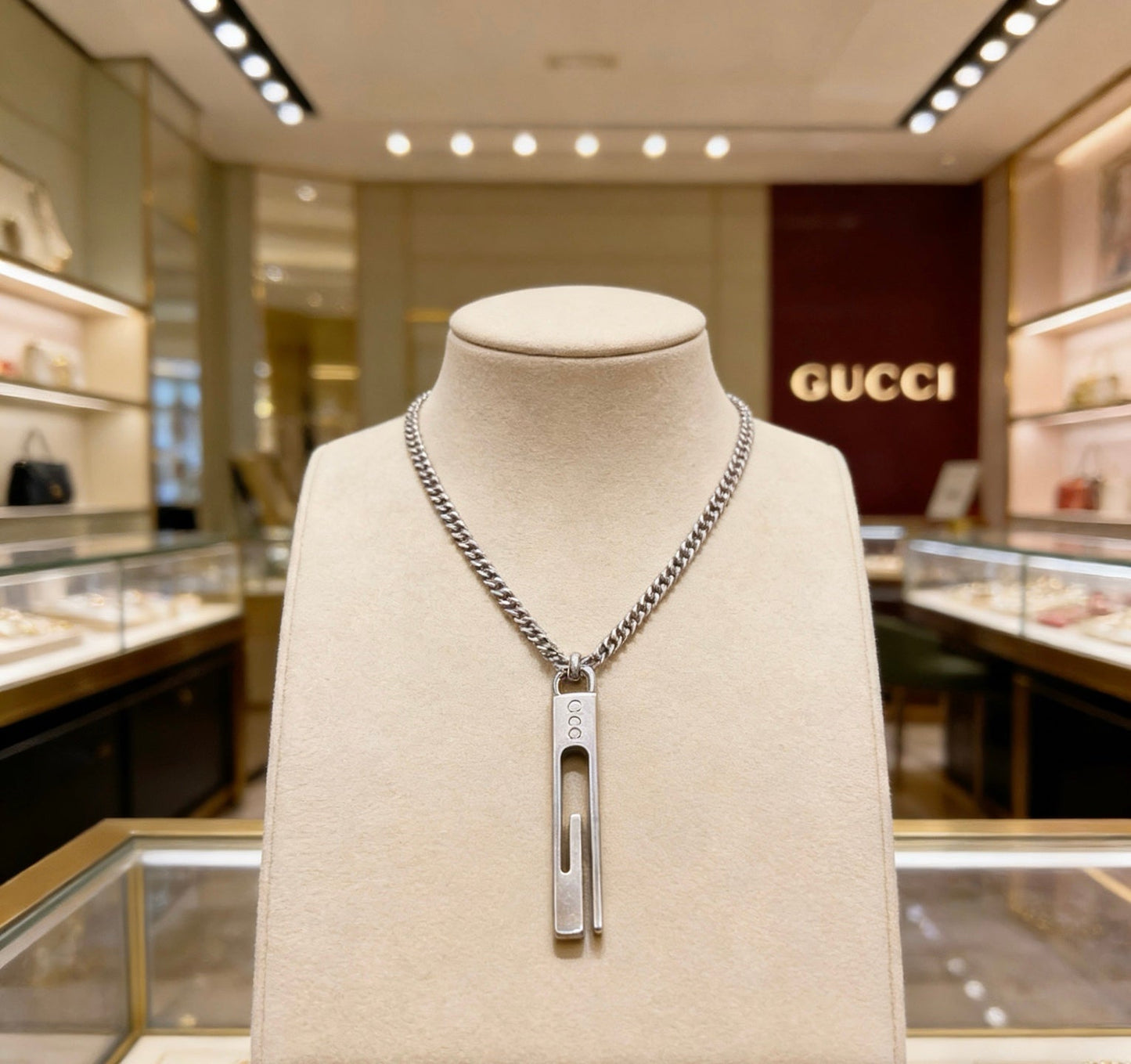 Gucci Vintage Double G Necklace
