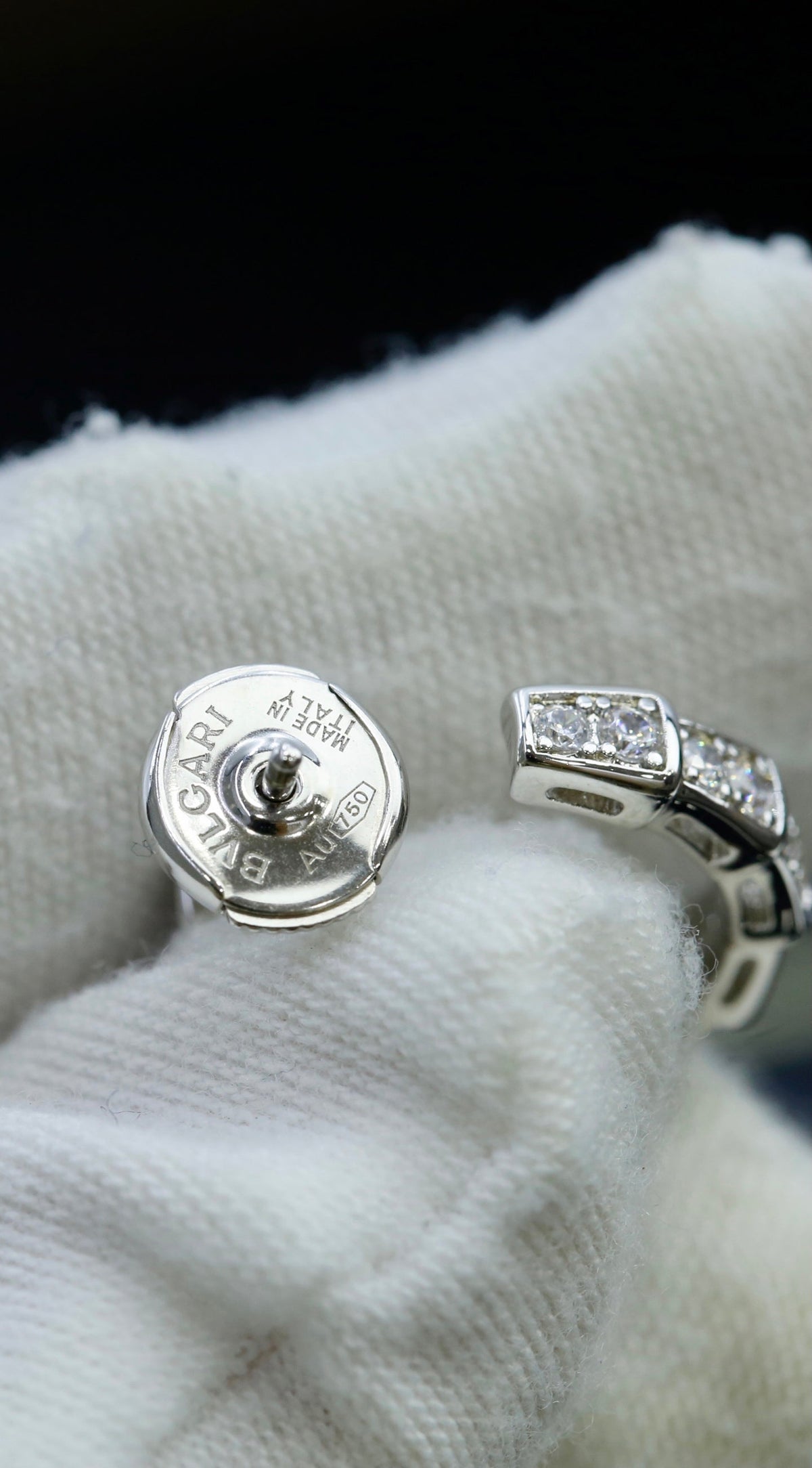 BVLGARI Crystal Serpenti Earrings