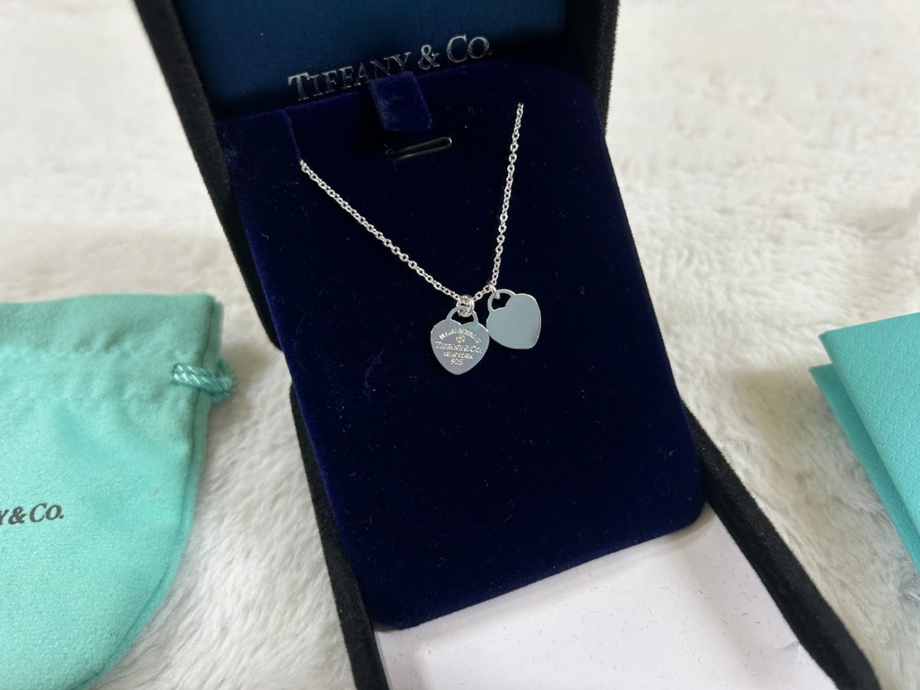 Tiffany & Co. Enamel Heart Necklace