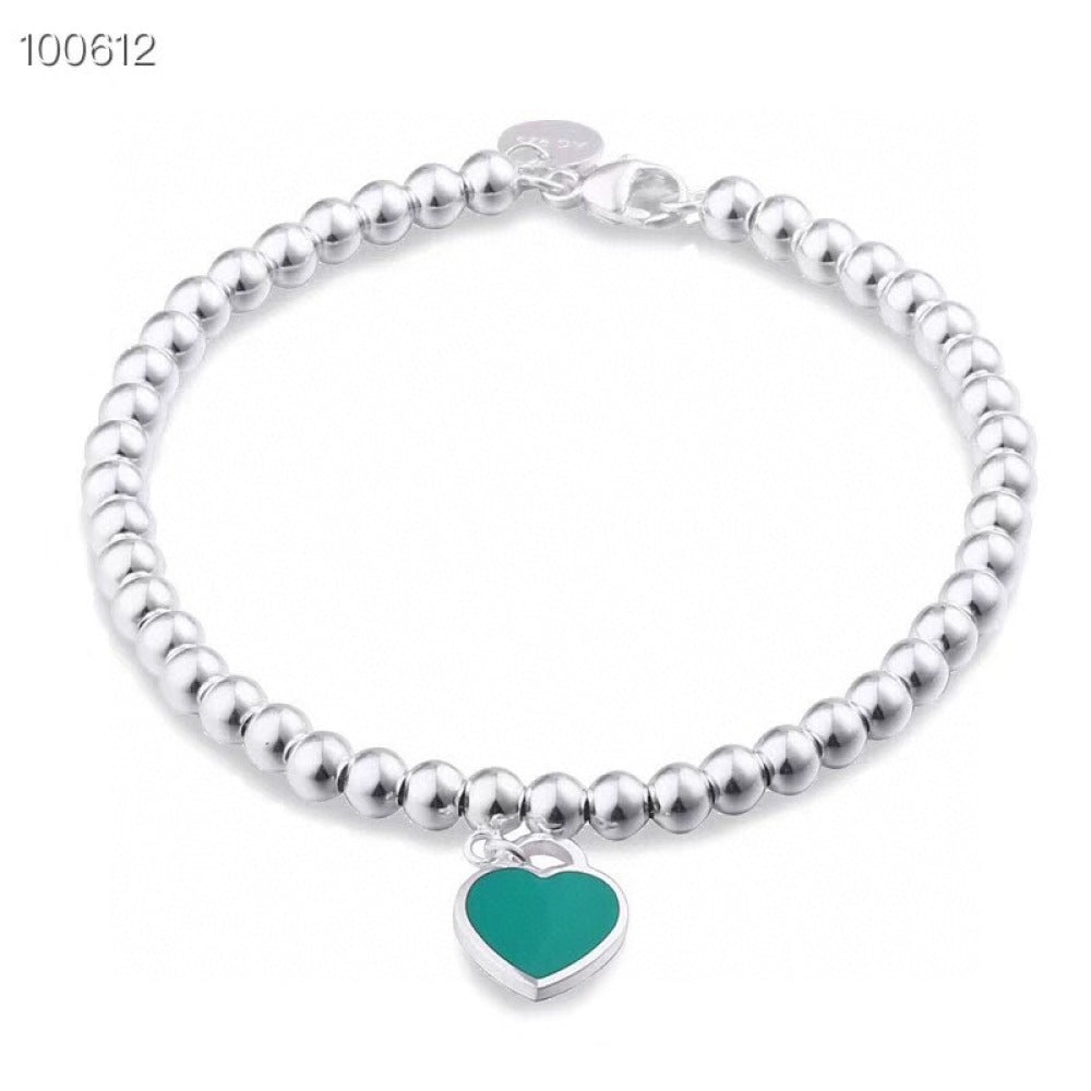 Tiffany & Co. Enamel Heart Bracelet