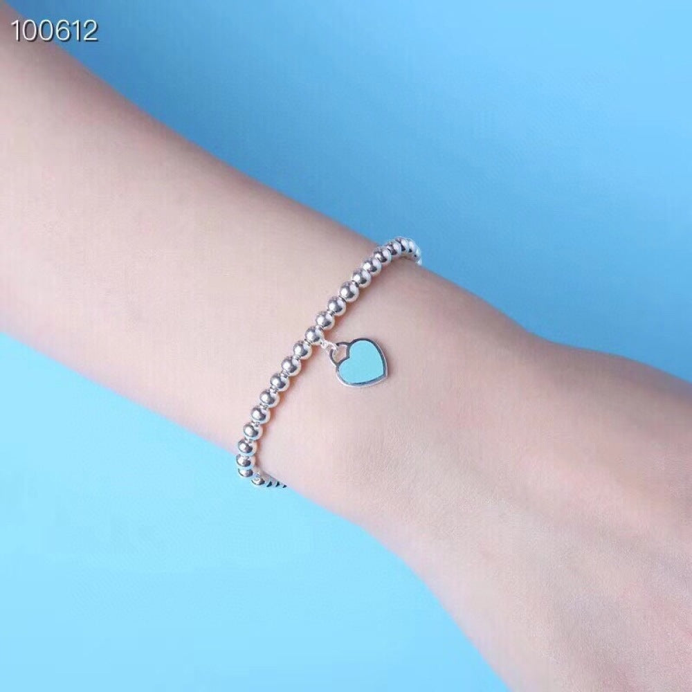 Tiffany & Co. Enamel Heart Bracelet