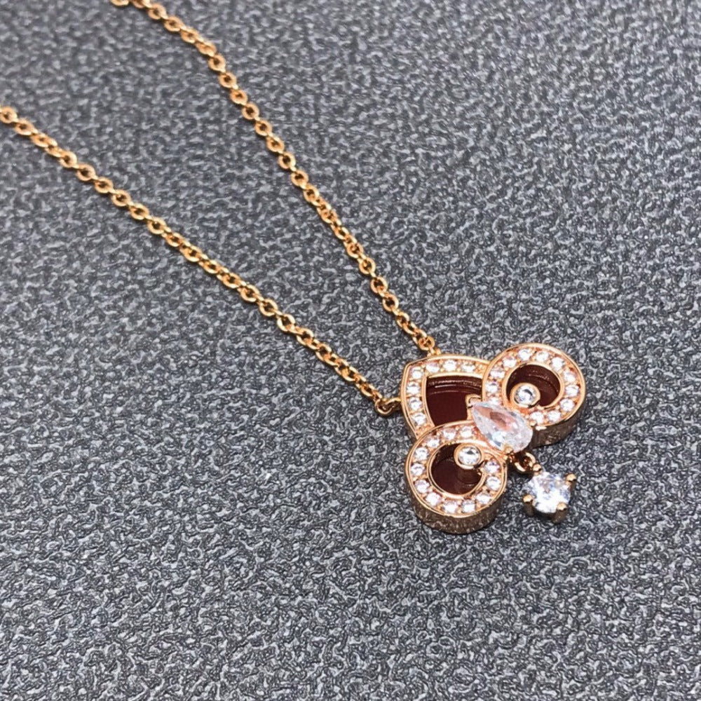 Tiffany & Co. Crystal Key Motif Necklace