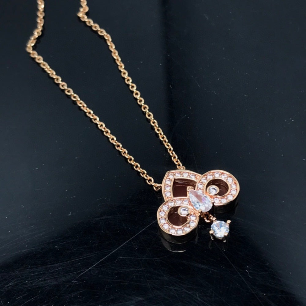 Tiffany & Co. Crystal Key Motif Necklace