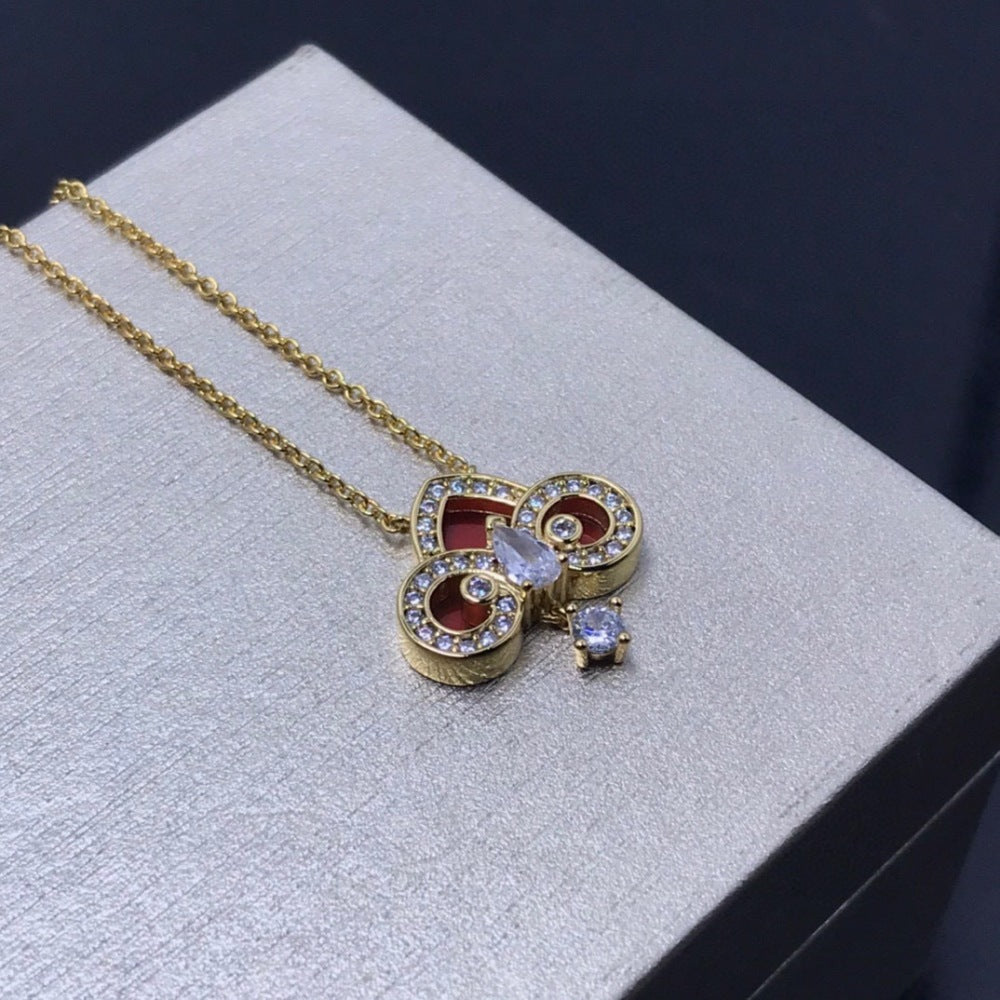 Tiffany & Co. Crystal Key Motif Necklace