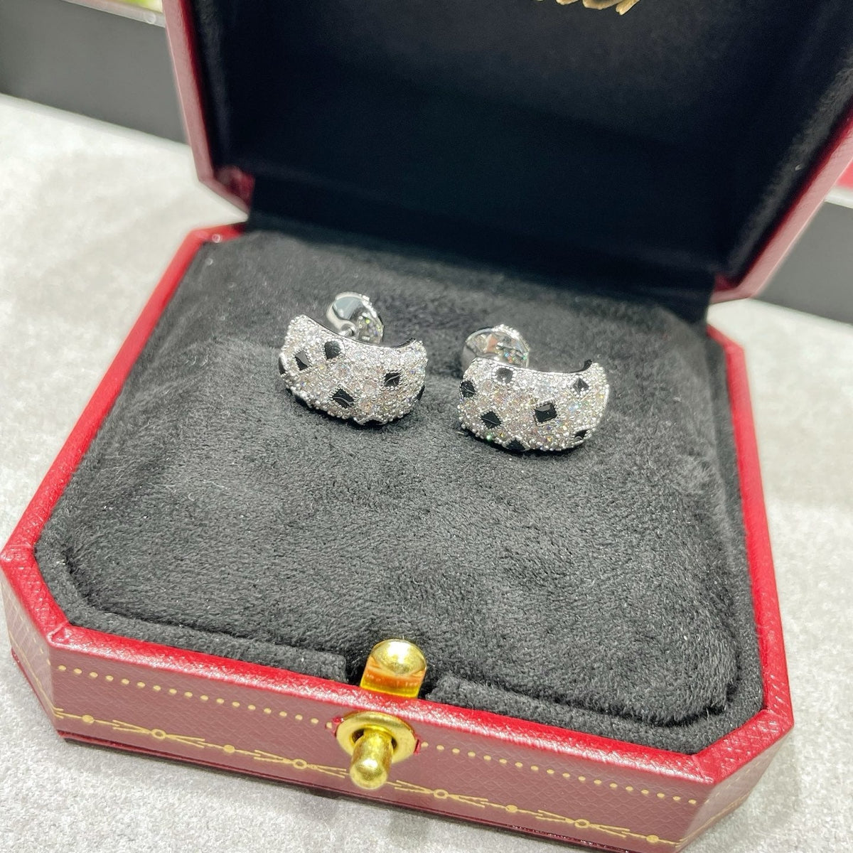 Cartier Spotted Stud Earrings