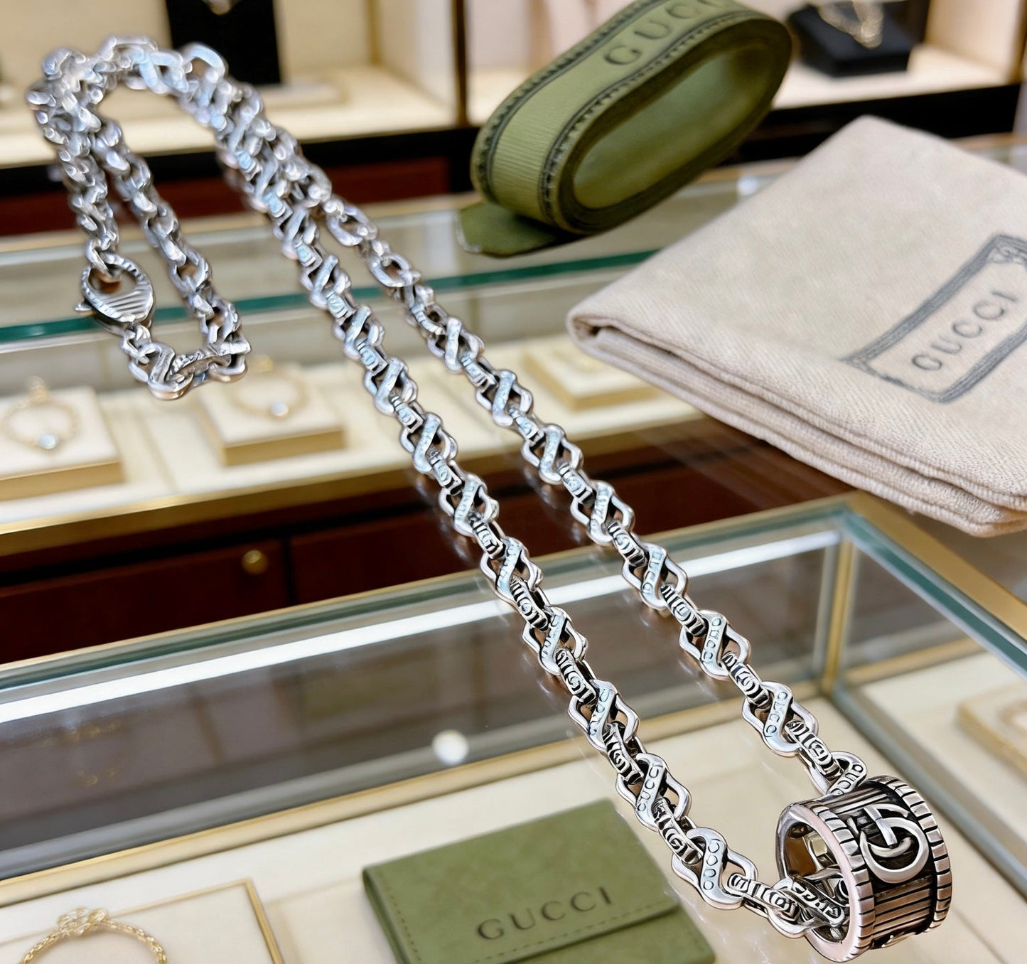 Gucci Vintage Double G Necklace