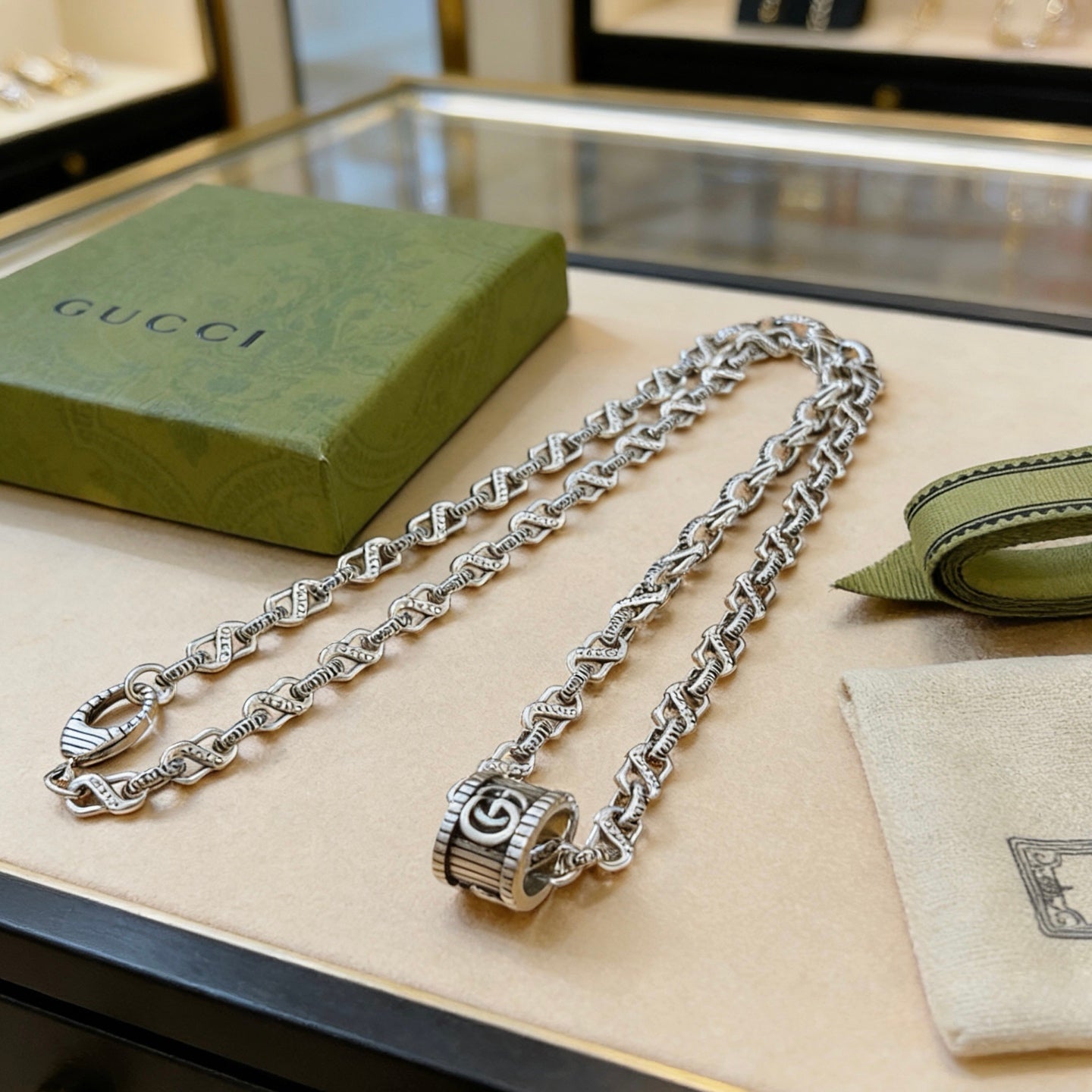 Gucci Vintage Double G Necklace
