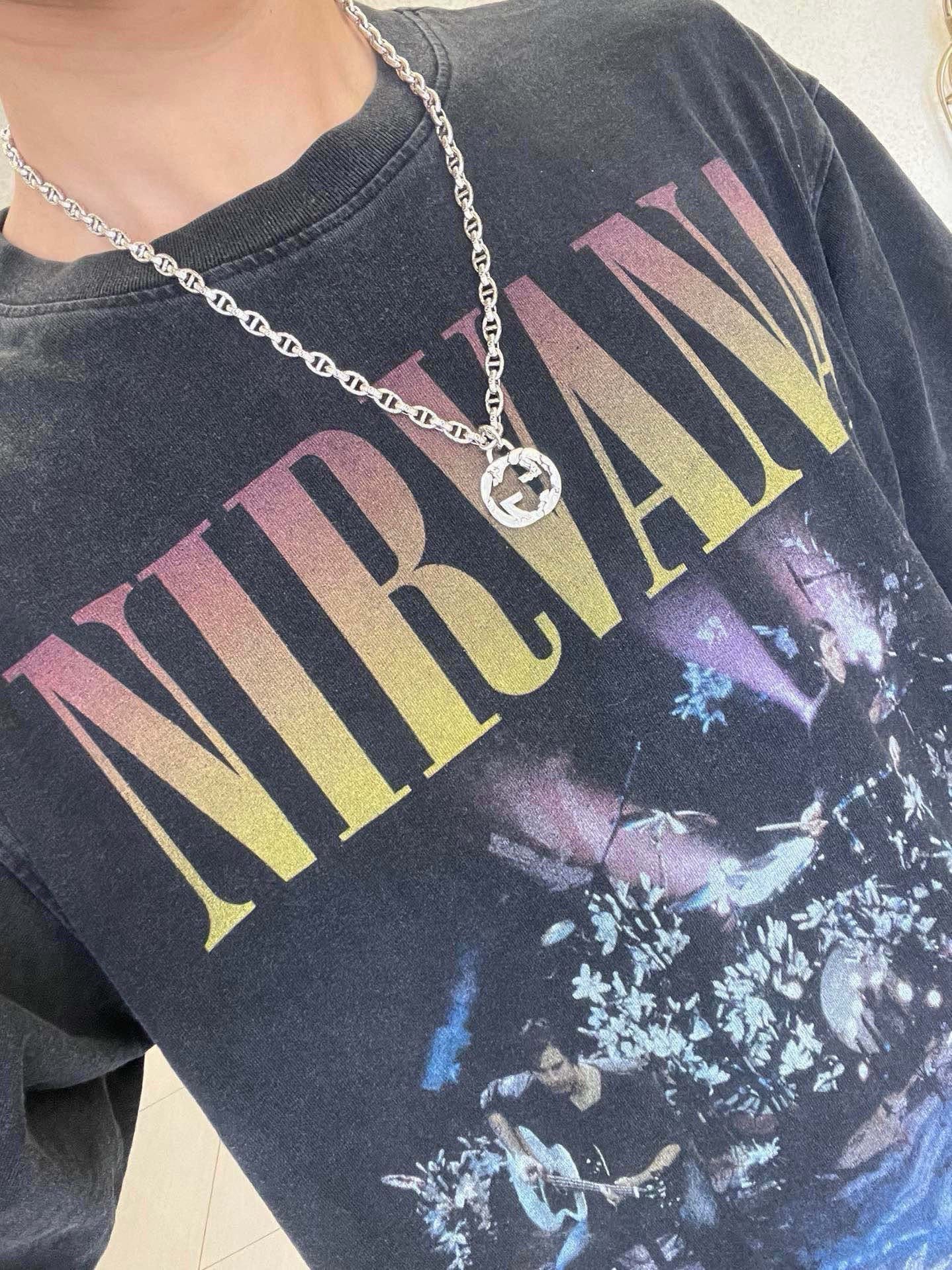 Gucci Vintage Double G Necklace