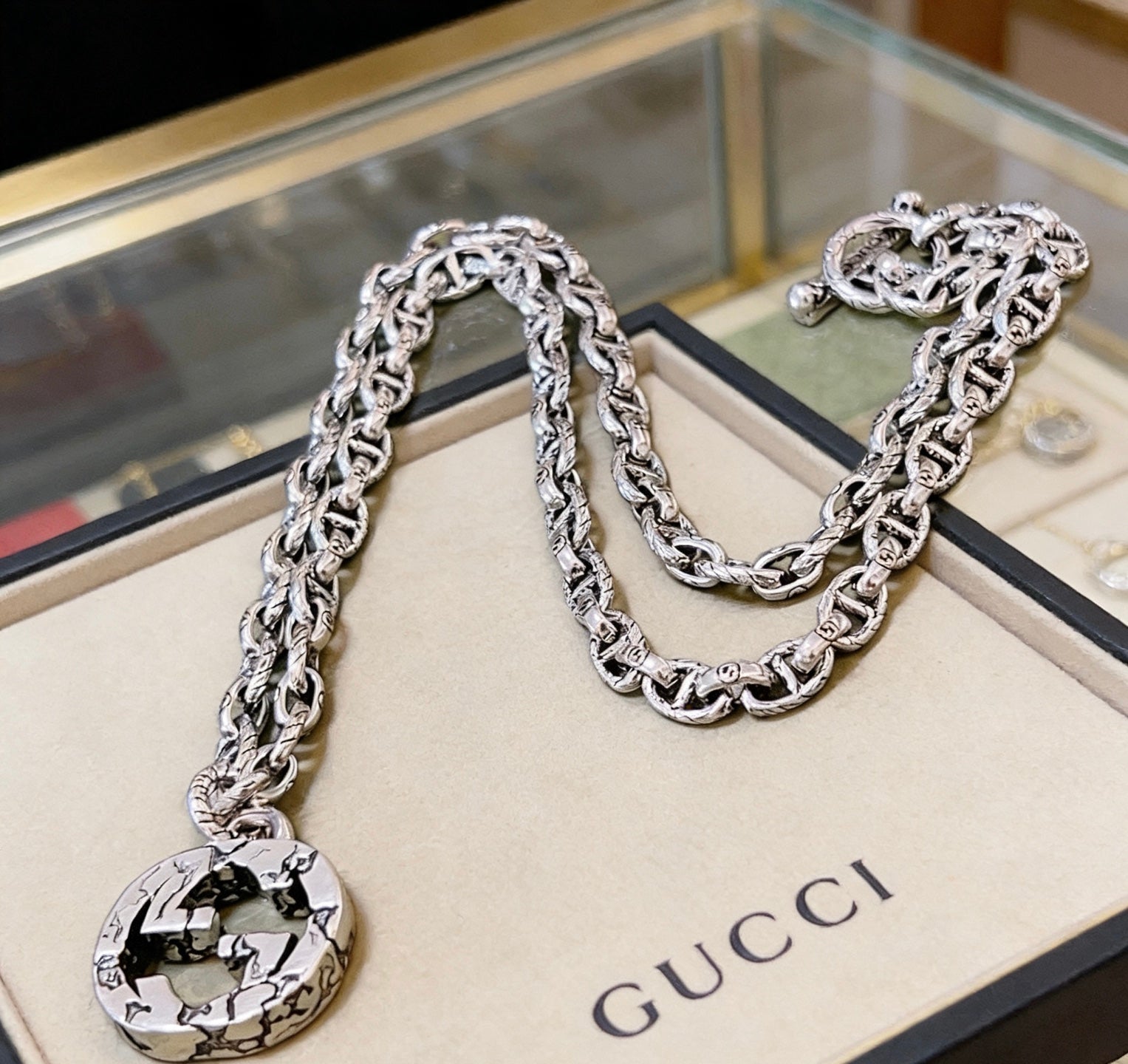 Gucci Vintage Double G Necklace