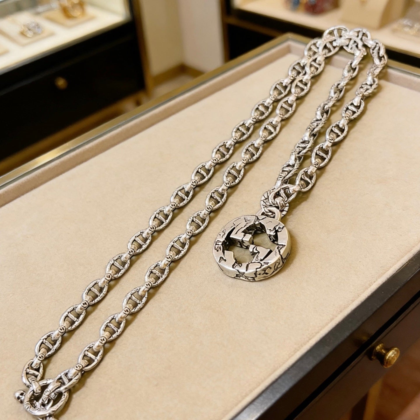 Gucci Vintage Double G Necklace