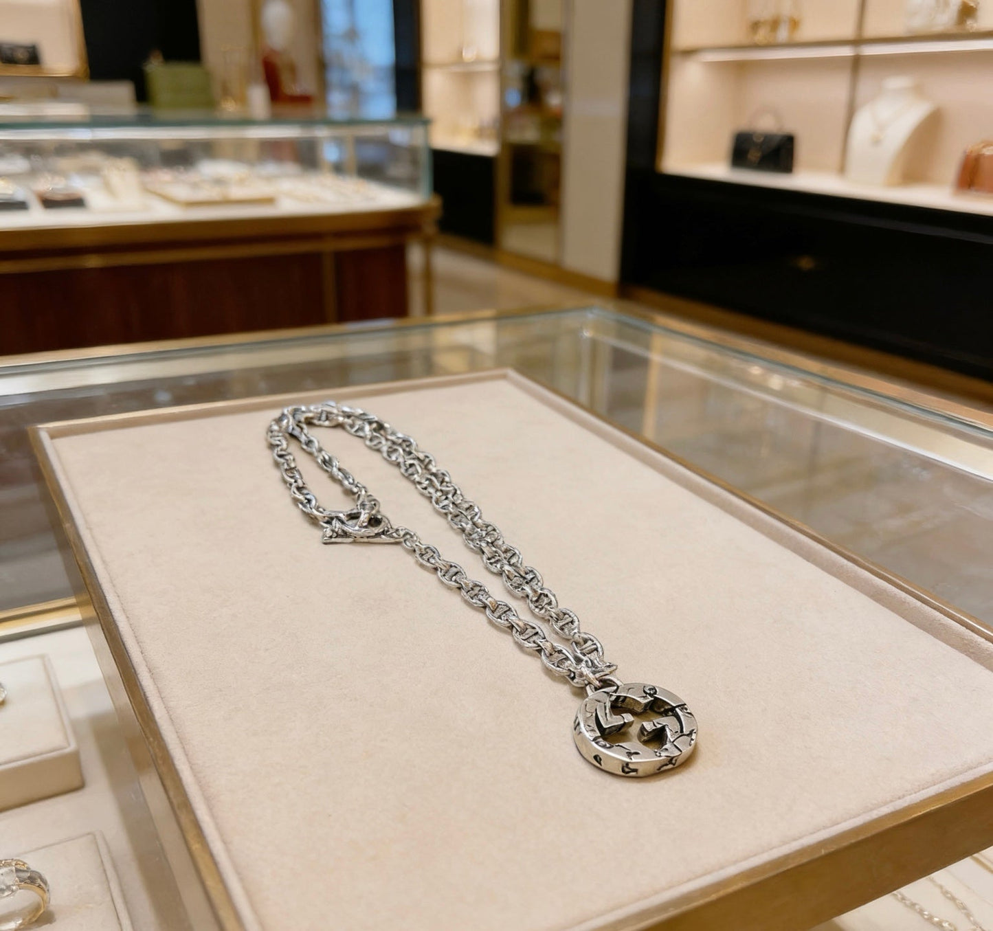 Gucci Vintage Double G Necklace