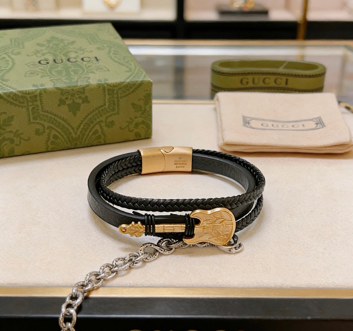 Gucci Leather Vintage Bracelet