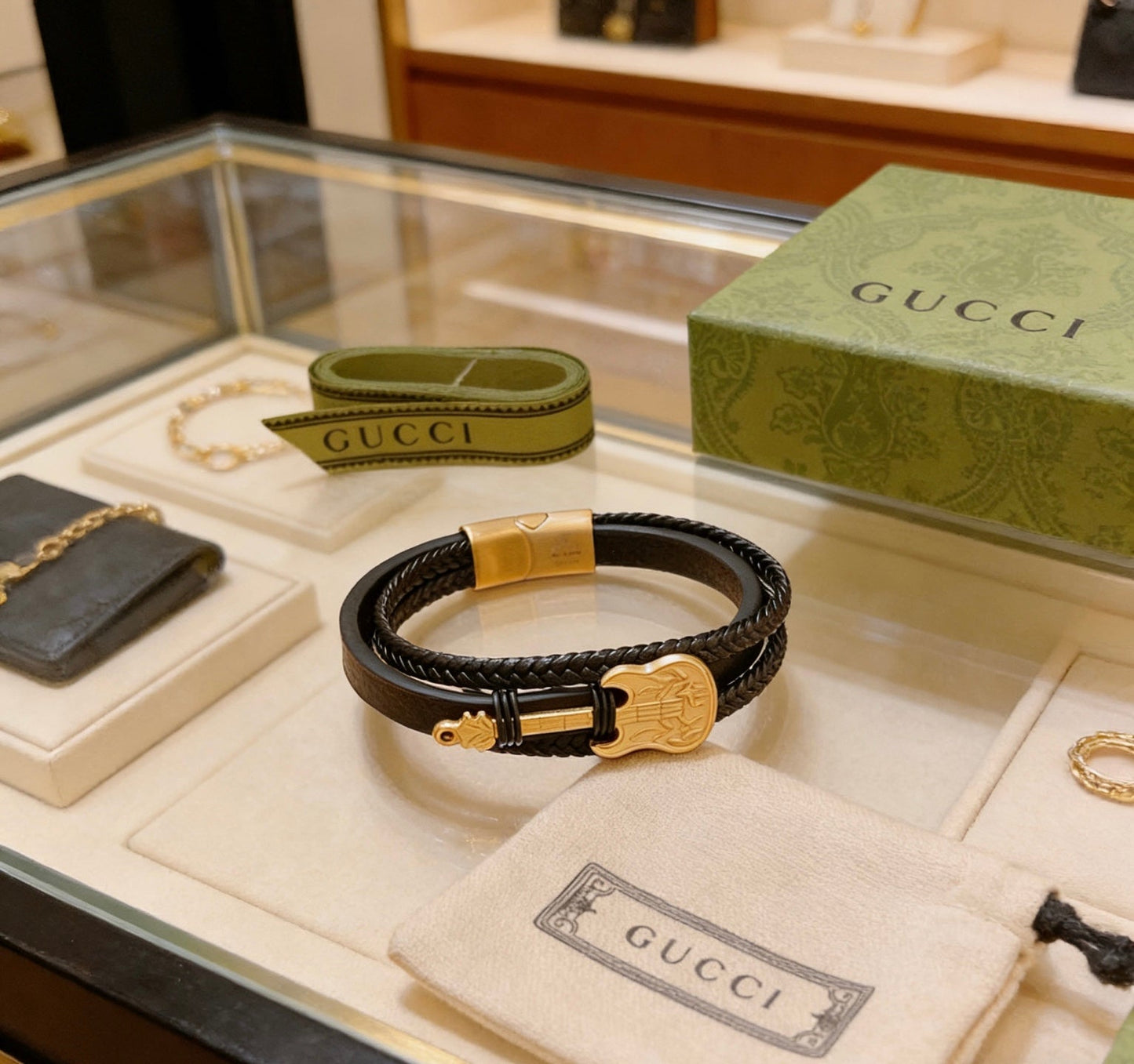 Gucci Leather Vintage Bracelet