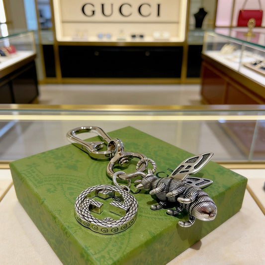 Gucci Vintage Double G Keychain