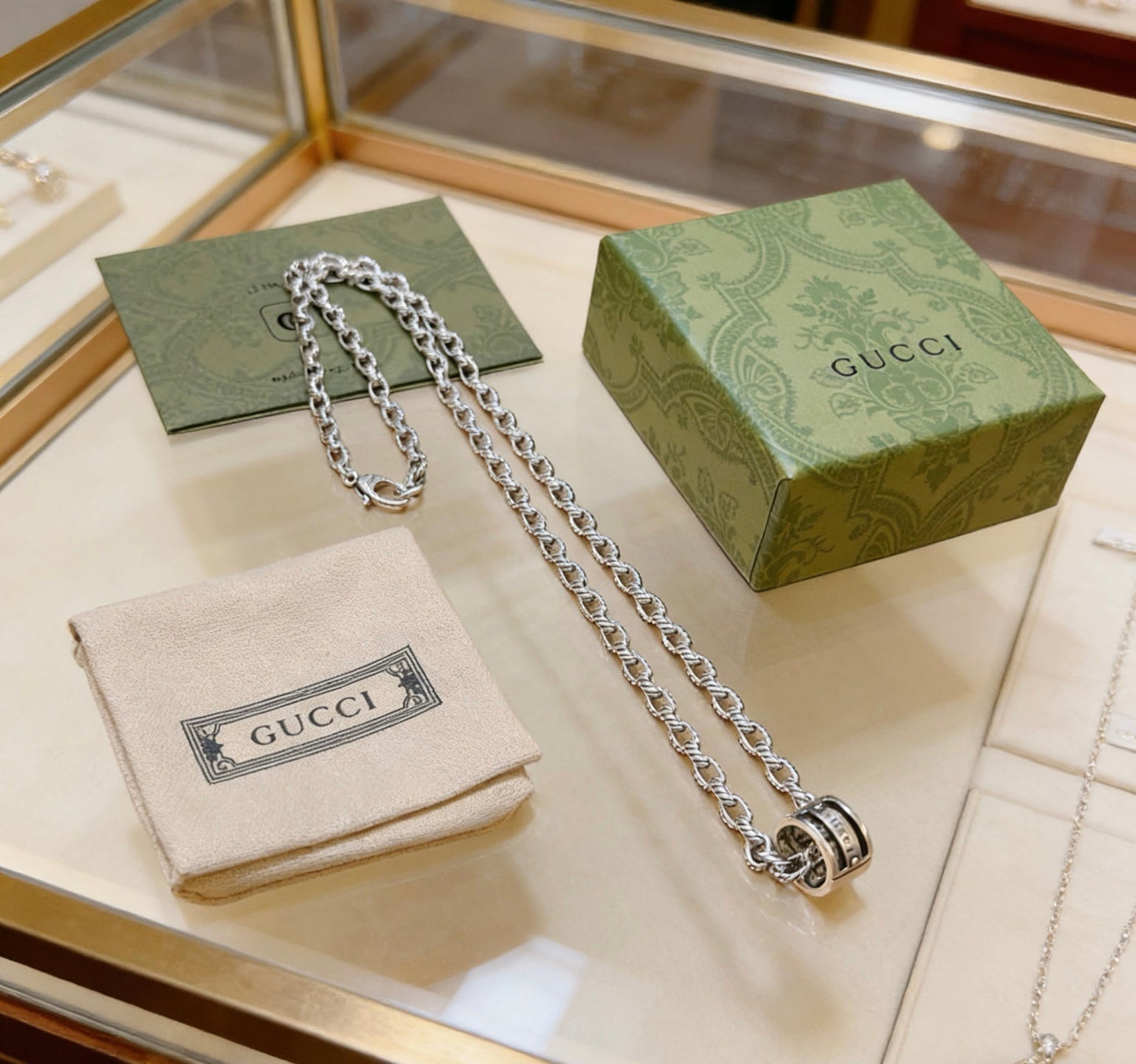 Gucci Vintage Double G Necklace