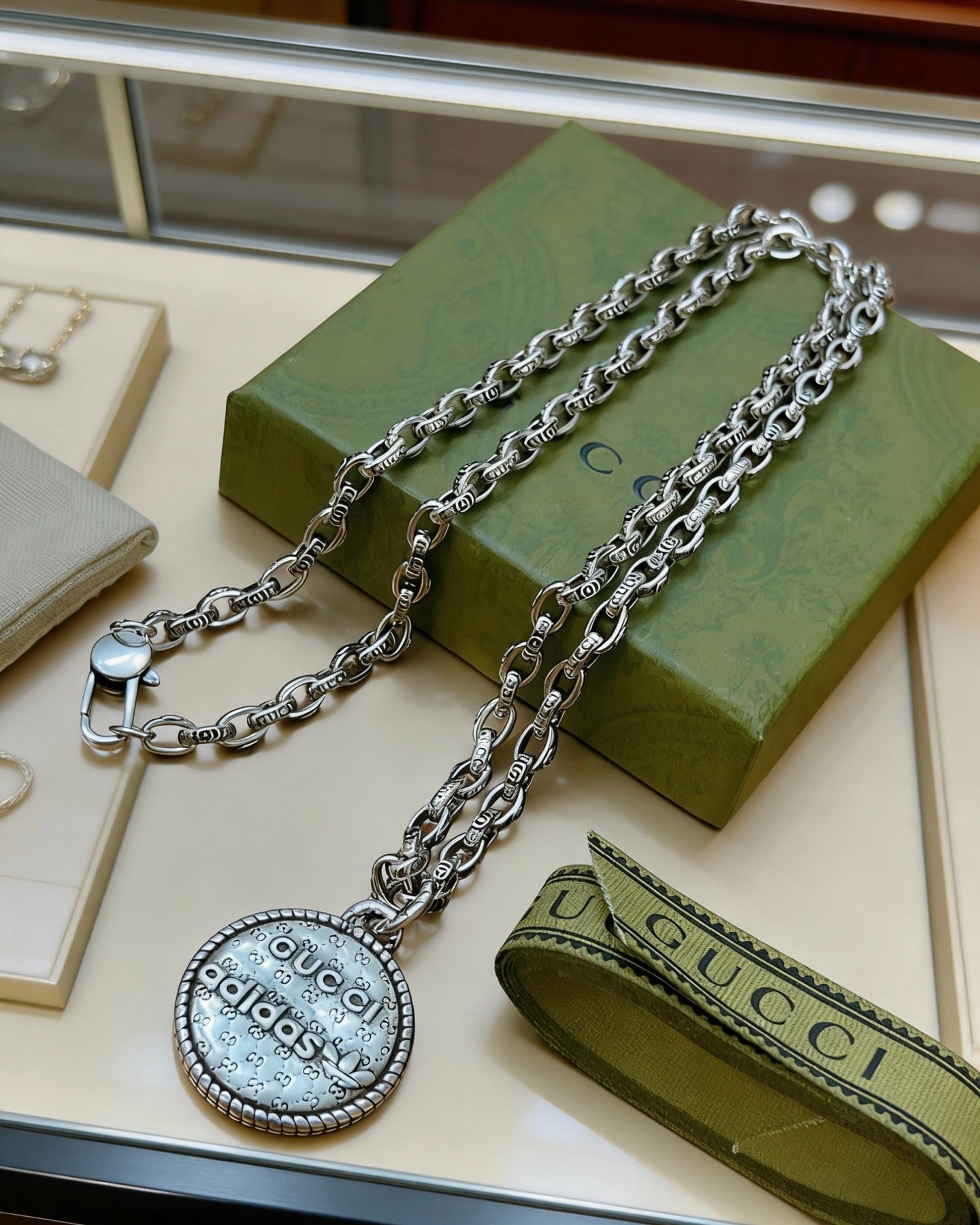 Gucci Vintage Double G Necklace