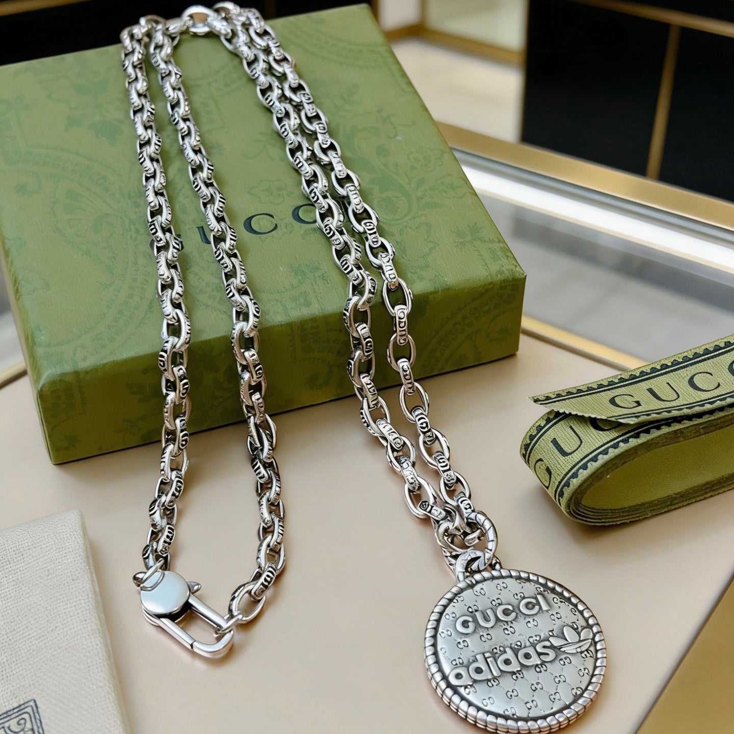Gucci Vintage Double G Necklace