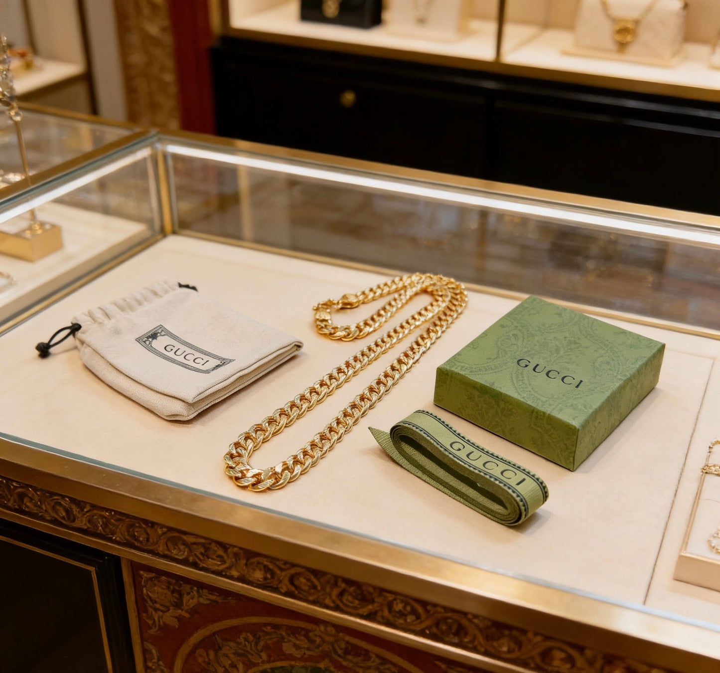 Gucci Vintage Double G Necklace