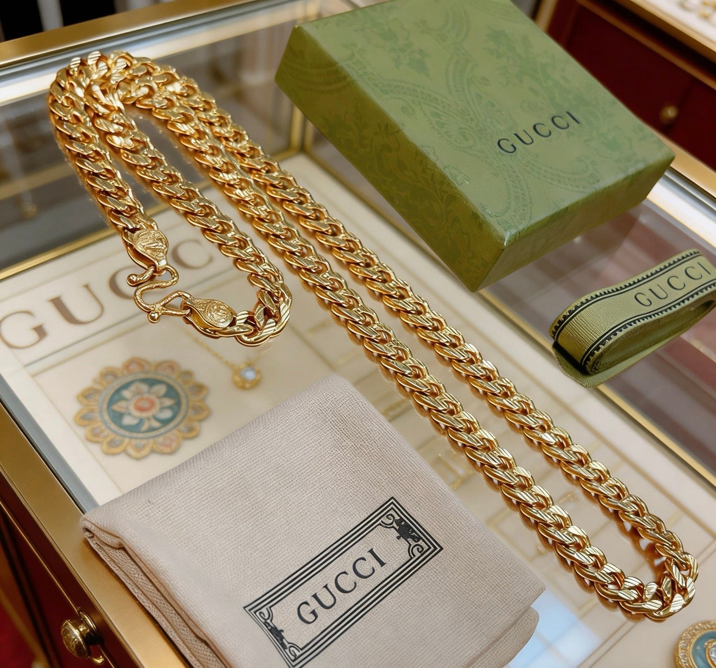 Gucci Vintage Double G Necklace