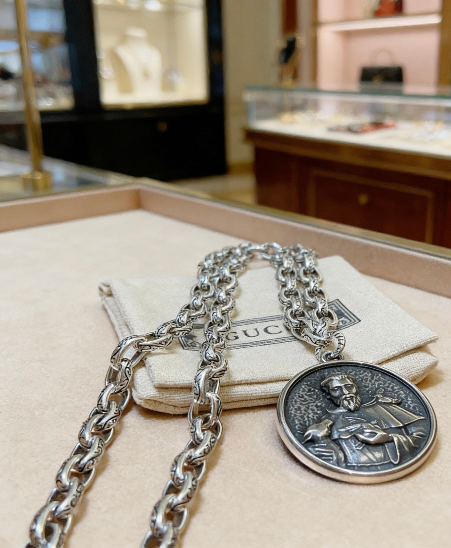 Gucci Vintage Double G Necklace