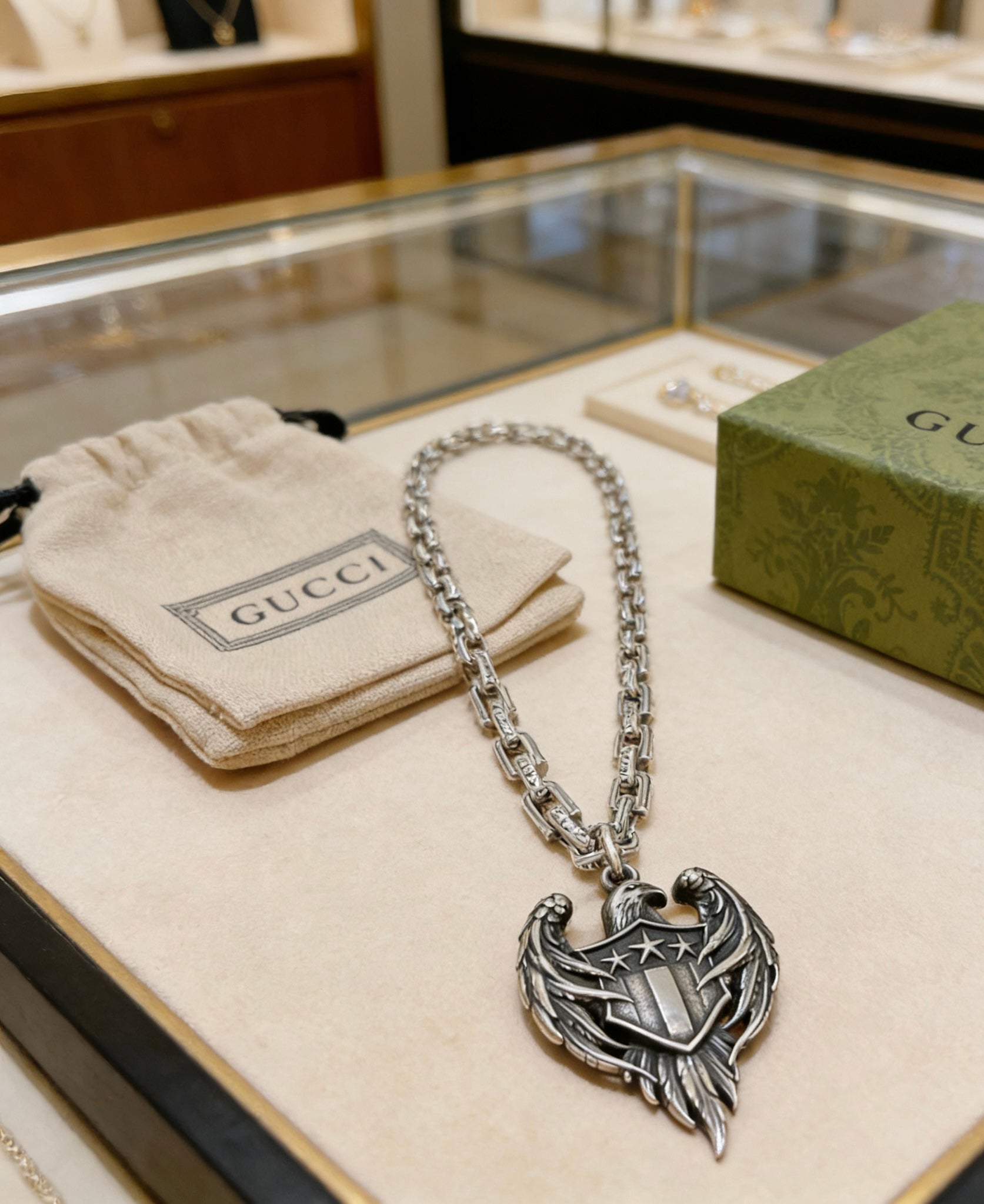 Gucci Vintage Double G Necklace