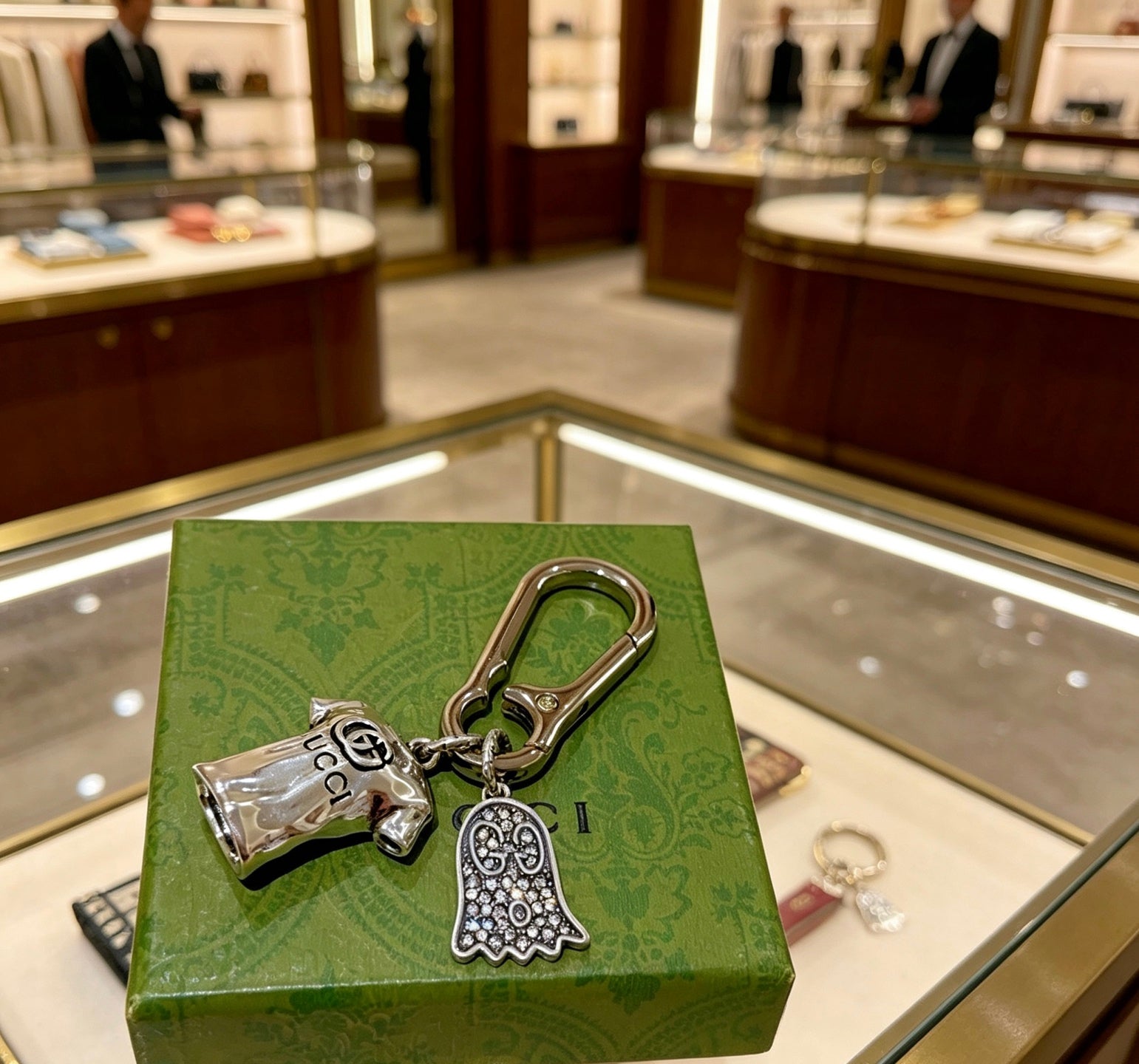 Gucci Vintage Double G Keychain
