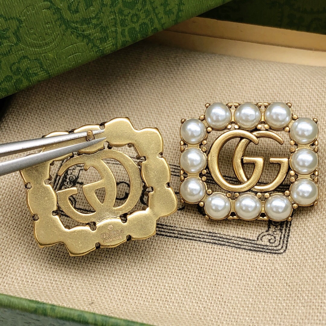 Gucci Pearl Vintage Earrings