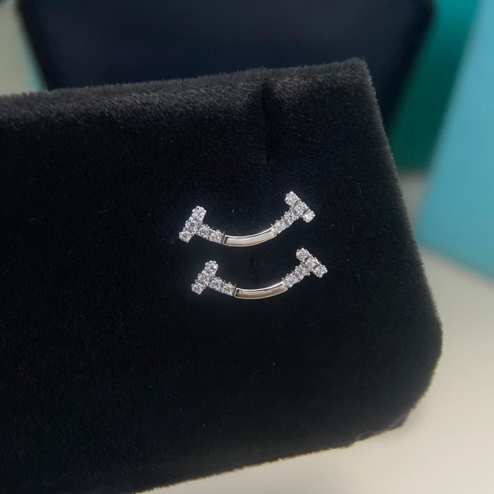 Tiffany & Co. Crystal Smile Earrings