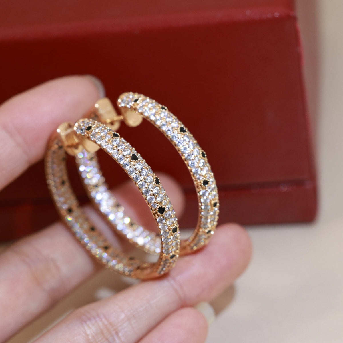 Cartier-Style Diamond-Set Panther Earrings