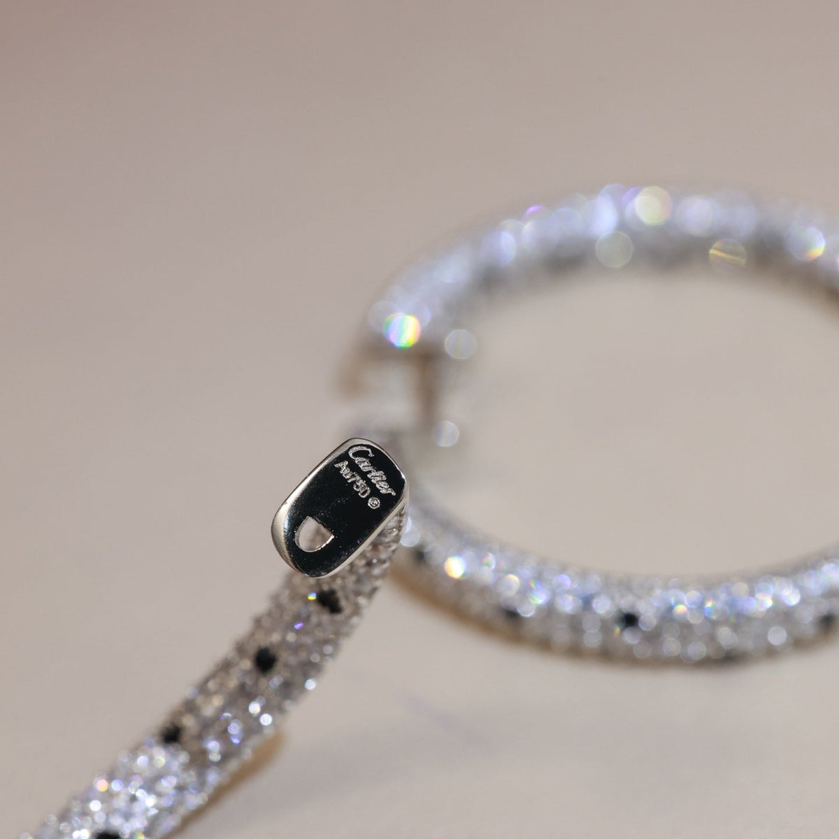 Cartier-Style Diamond-Set Panther Earrings