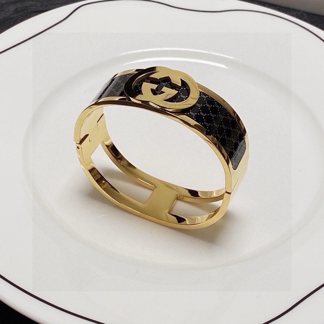 Gucci Stainless Steel Double G Bracelet