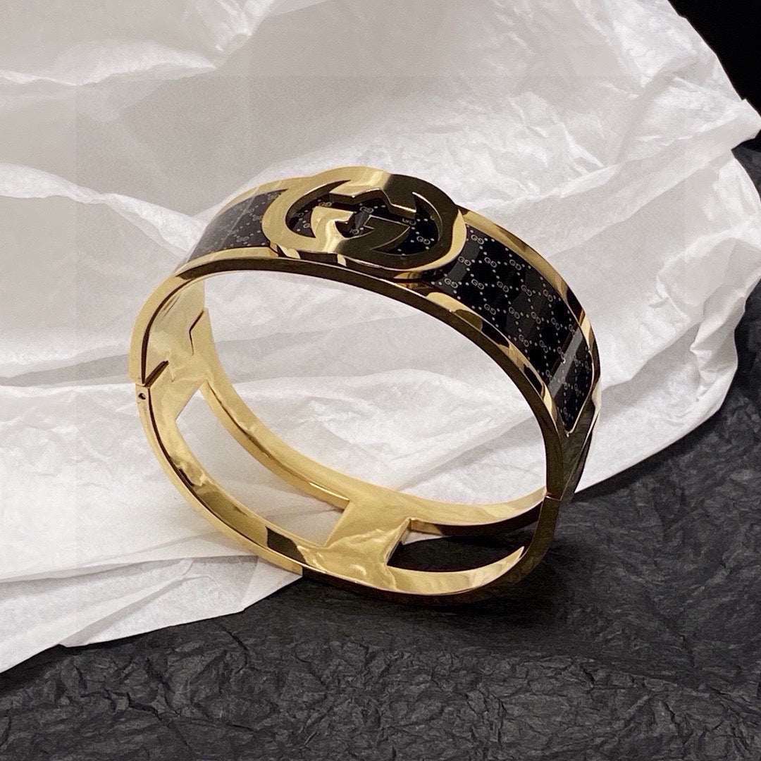 Gucci Stainless Steel Double G Bracelet