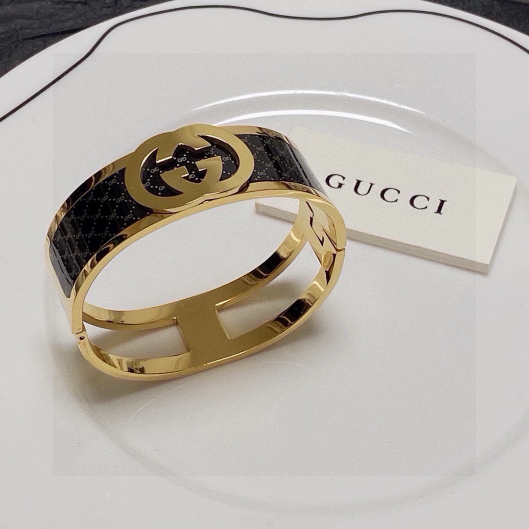 Gucci Stainless Steel Double G Bracelet