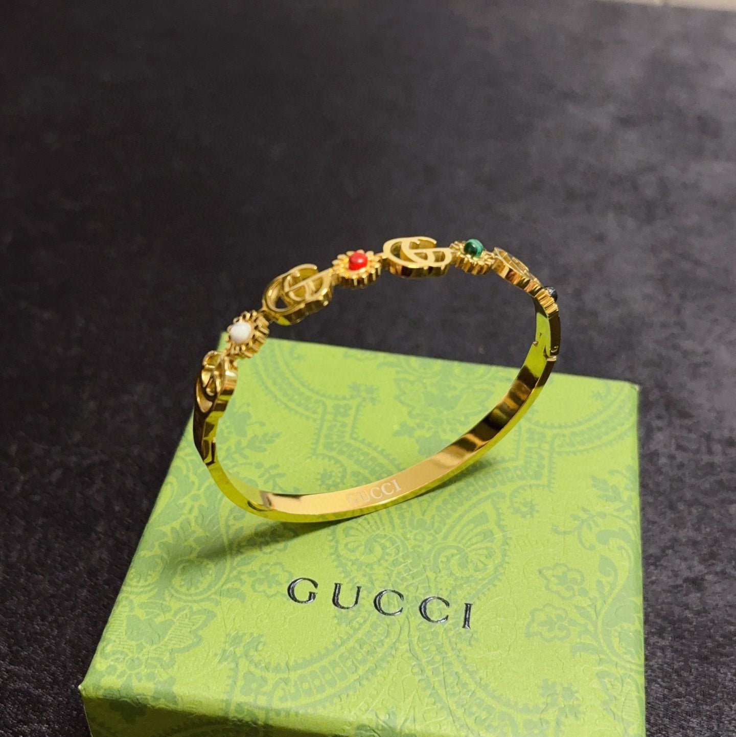 Gucci Stainless Steel Double G Bracelet